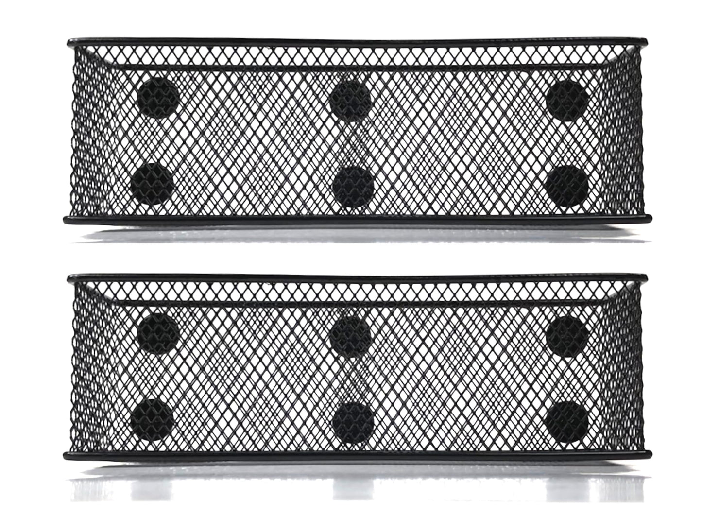 Lenotion Magnetic Storage Bins, Magnetic Baskets, Locker Storage Baskets, Magnetic Mesh Fridge