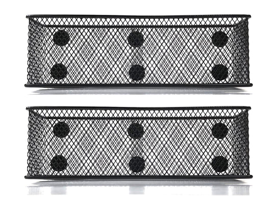 Lenotion Magnetic Storage Bins, Magnetic Baskets, Locker Storage Baskets, Magnetic Mesh Fridge