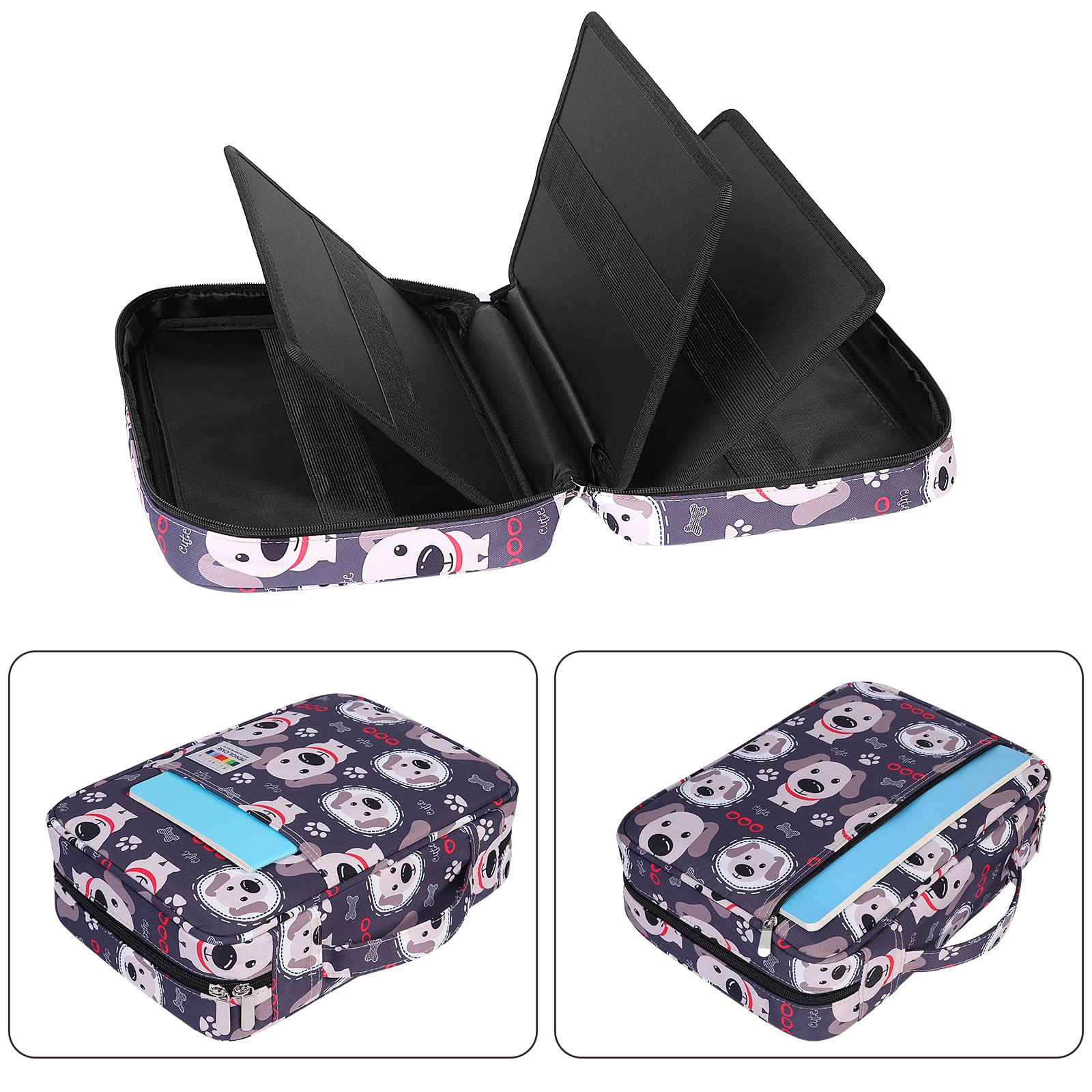 BOMKEE Coloring Pencil Case 220 Slots Pencils/Gel Pens Organizer Waterproof Travel Case Zipper