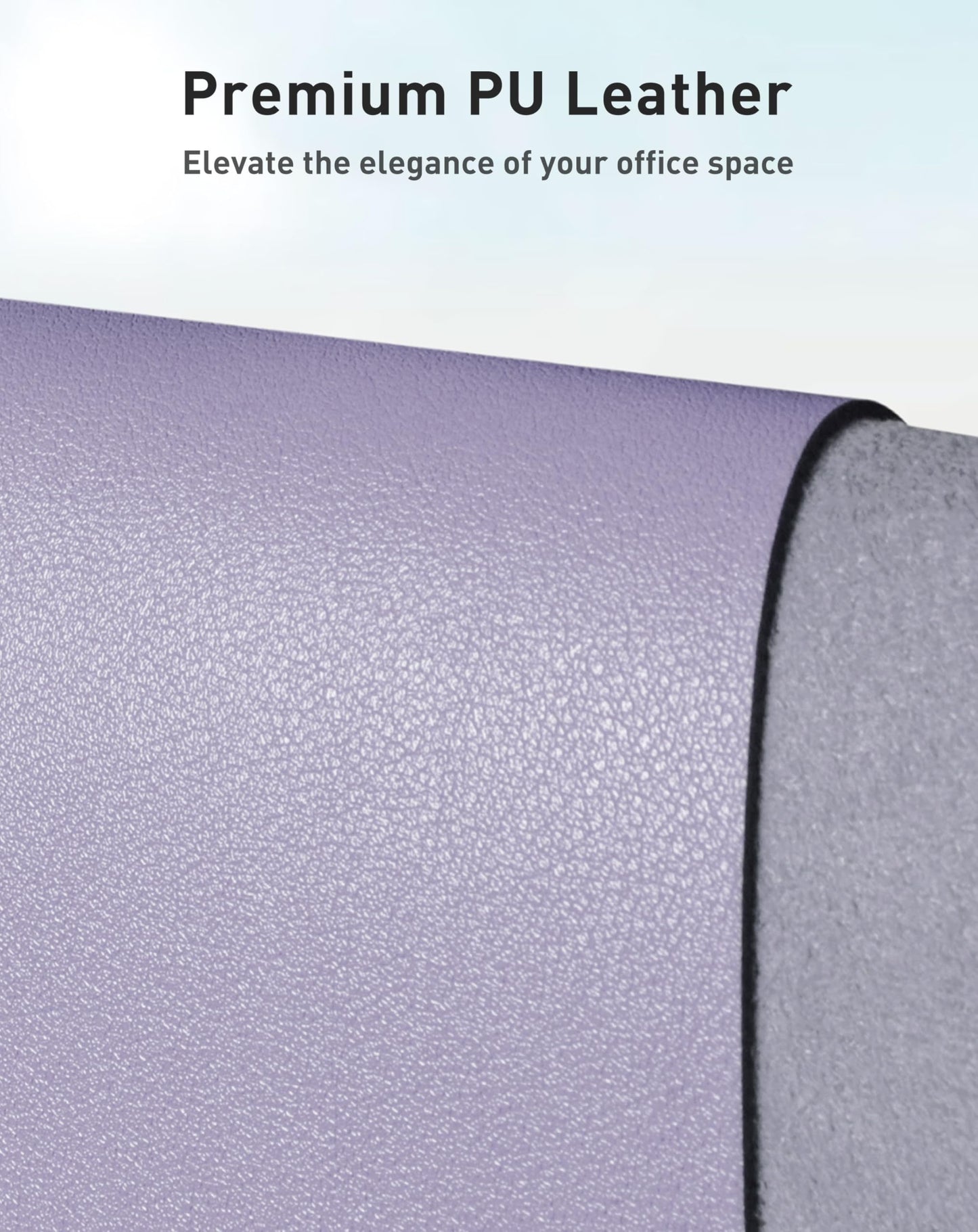 Aothia Faux Leather Desk Mat - Large Mouse Pad, Non-Slip PU Leather Blotter, Waterproof Writing