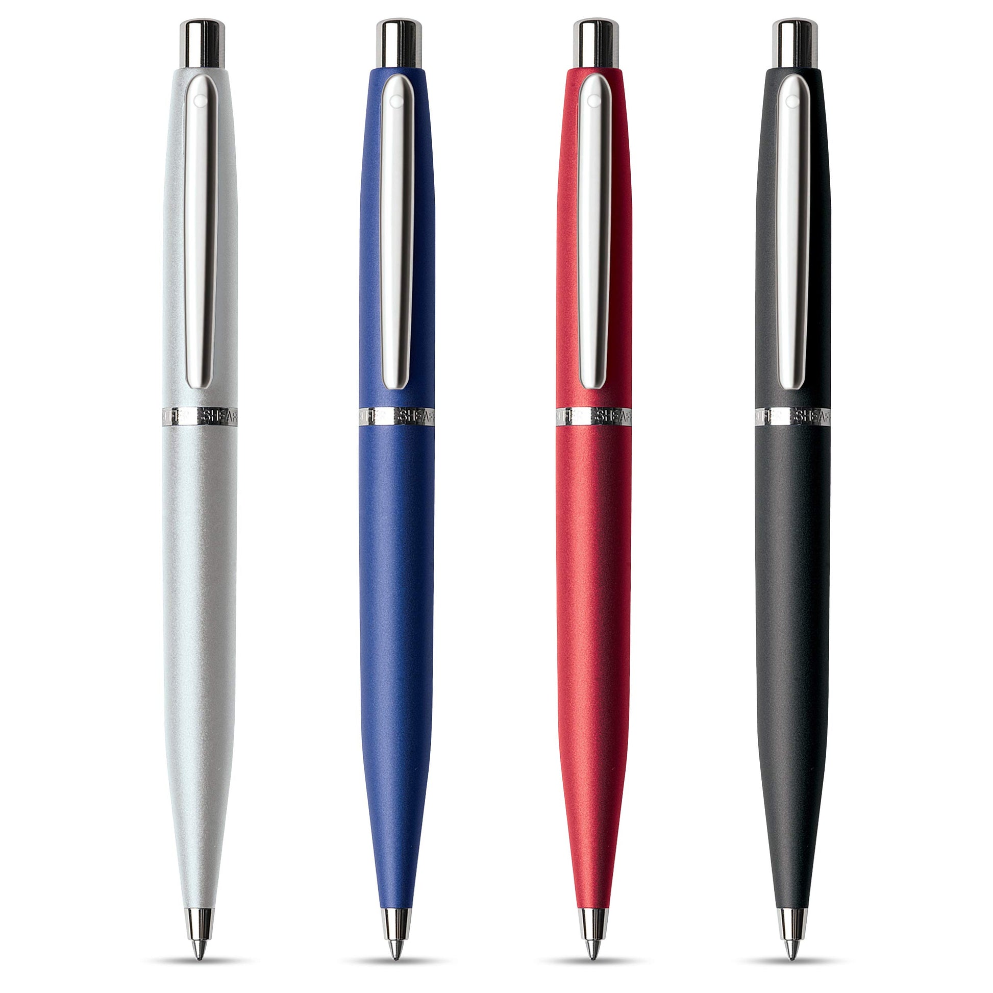 Sheaffer VFM Strobe Silver Ballpoint Pen with Chrome Trim