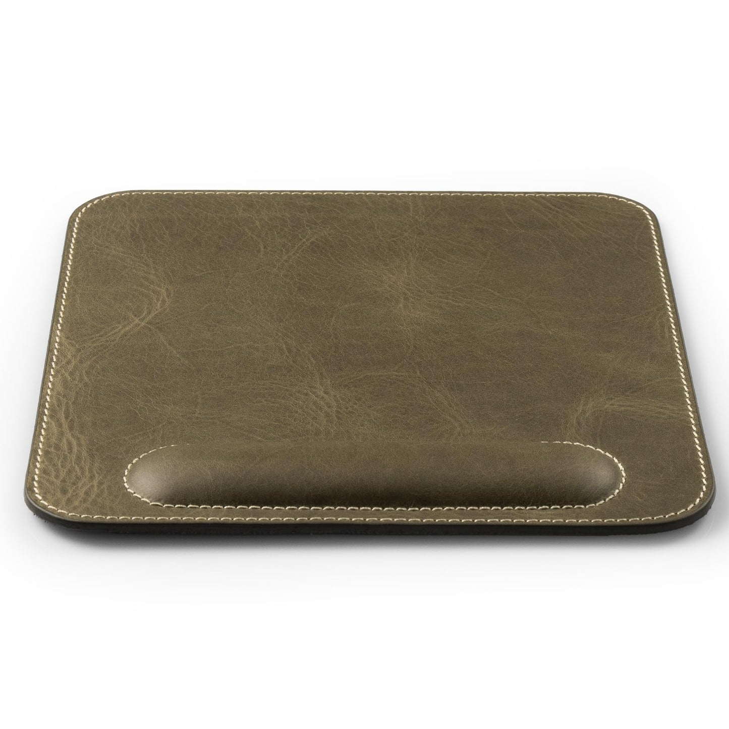 Londo Top Grain Leather Mouse Pad with Wrist Rest – Ergonomic Support, Non-Slip Base, Smooth Surface