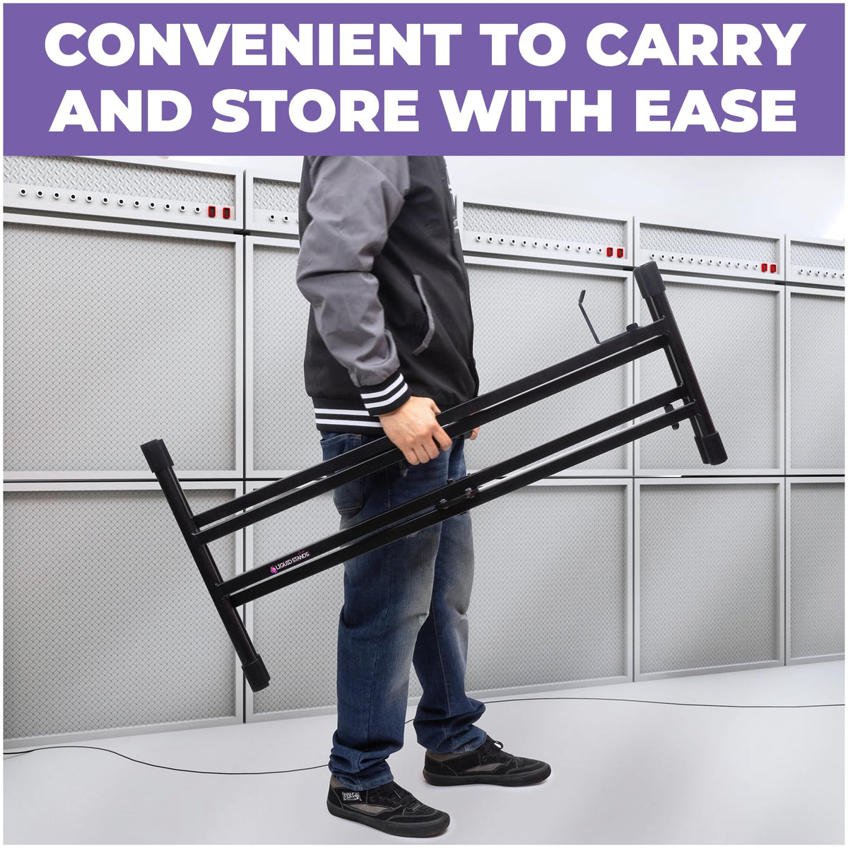 Liquid Stands Piano Keyboard Stand X Style Adjustable Portable Heavy Duty
