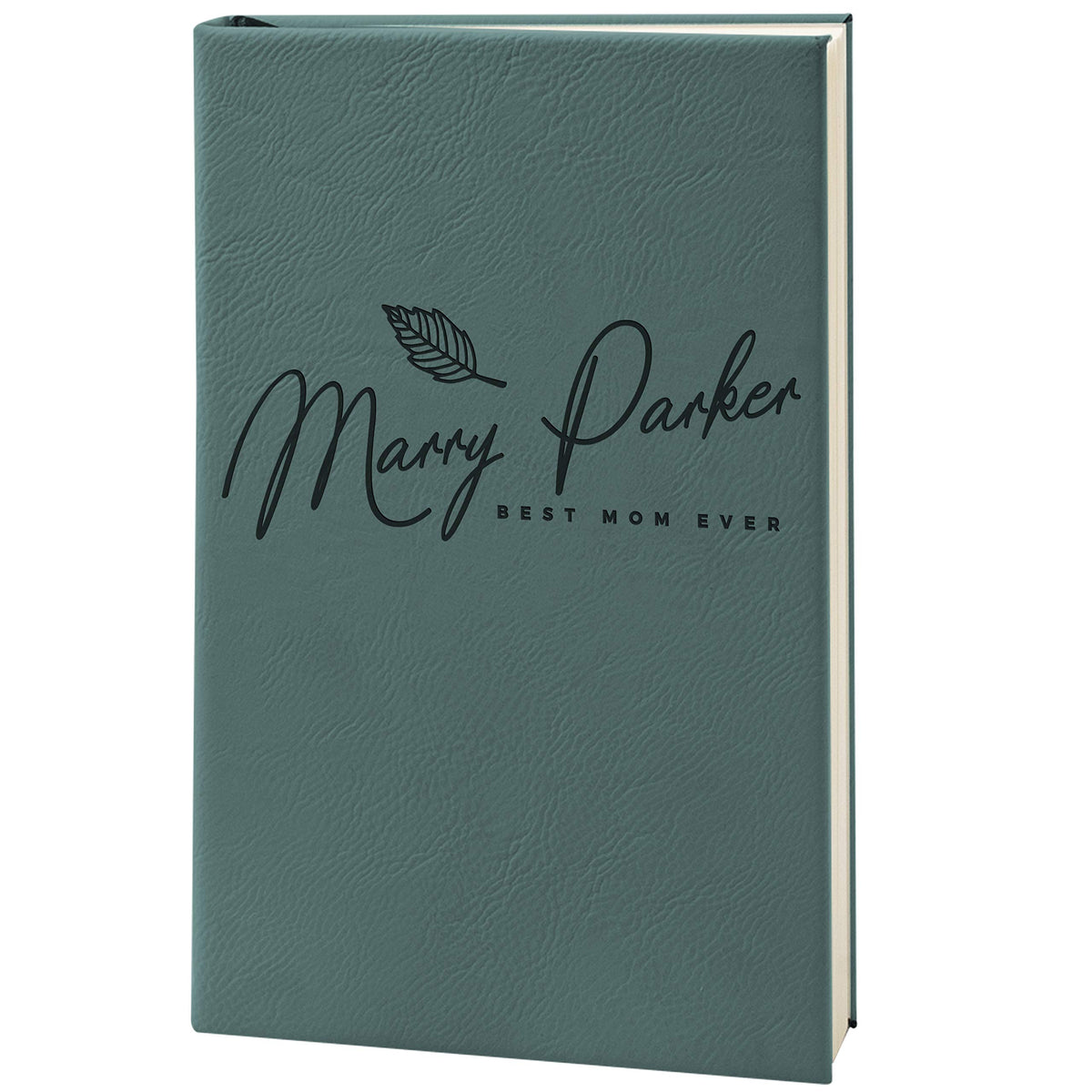 Personalized Leather Journal, Forest Green, Lined Pages - Notebook for Women, Men, Traveler