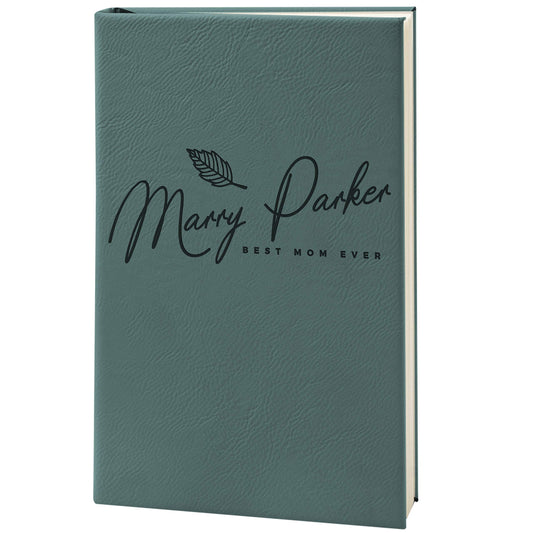 Personalized Leather Journal, Forest Green, Lined Pages - Notebook for Women, Men, Traveler