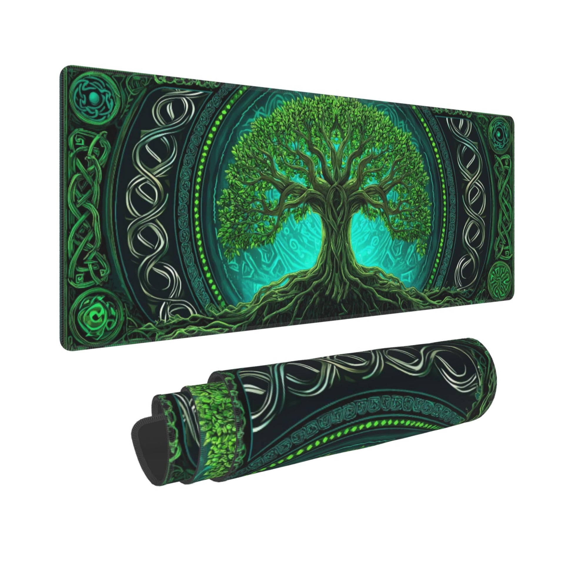 Tree Mouse Pad Extended Large Gaming Mouse Pad XL Stitched Edges for Gamer Home Office 31.5 X 11.8
