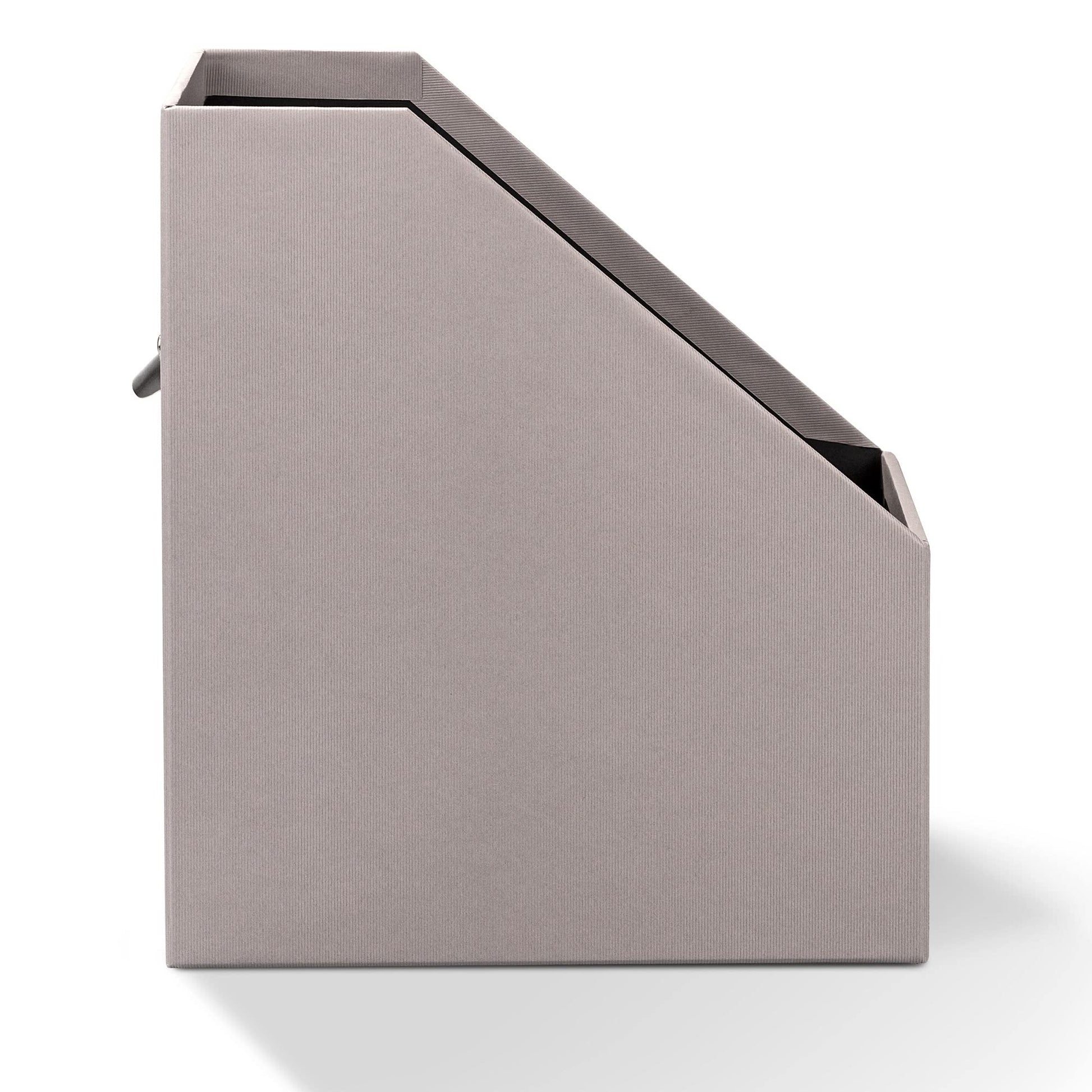 SOHO A4 115 mm Magazine Box with Handle and Index Holder - Taupe