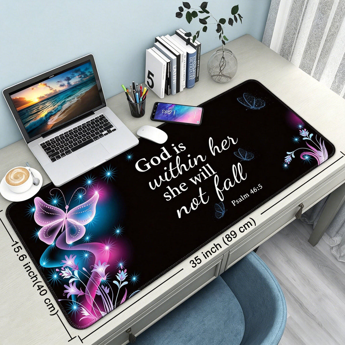 Wiabsi Desk Mat Pad,Large XXL Extended Mouse Pad Mat for Desktop Keyboard