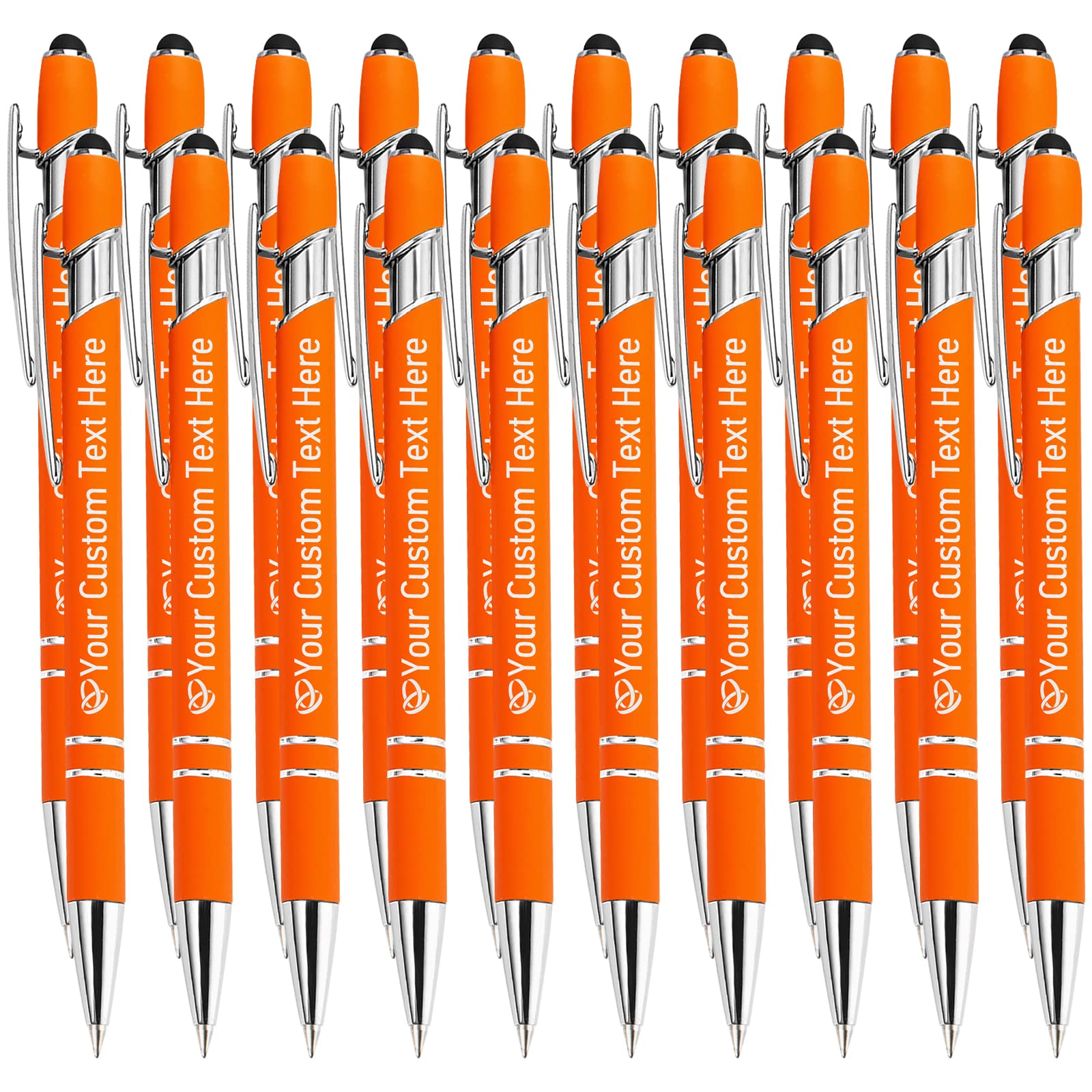 STREADVE Personalized Custom Pens with Name Engraved Logo Text Pen, Pack of 20 Customized Smooth