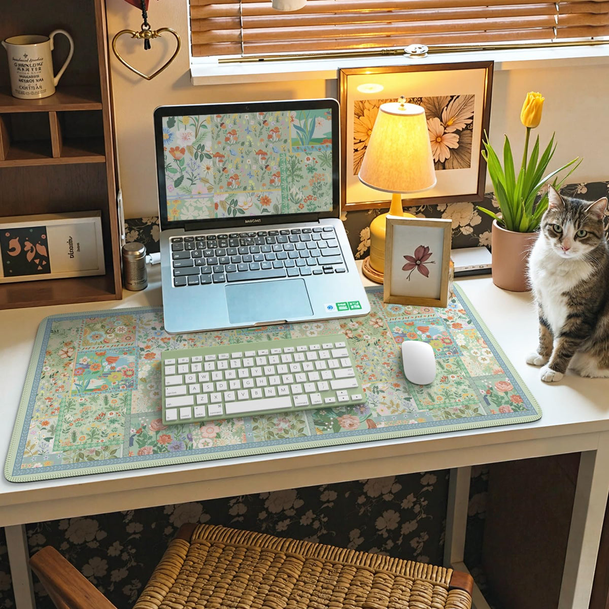 iCasso Large Mouse Pad, Gaming Mat, Desk Matt for Desktop,Green