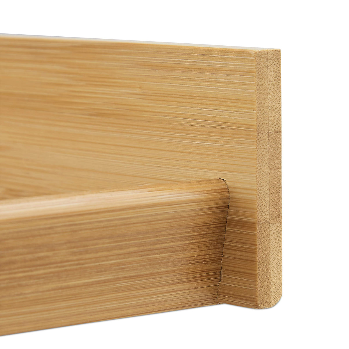 Relaxdays Wooden Document Filing Tray, Stackable, DIN A4 Letter Rack, Office, Flat, Desk, Bamboo