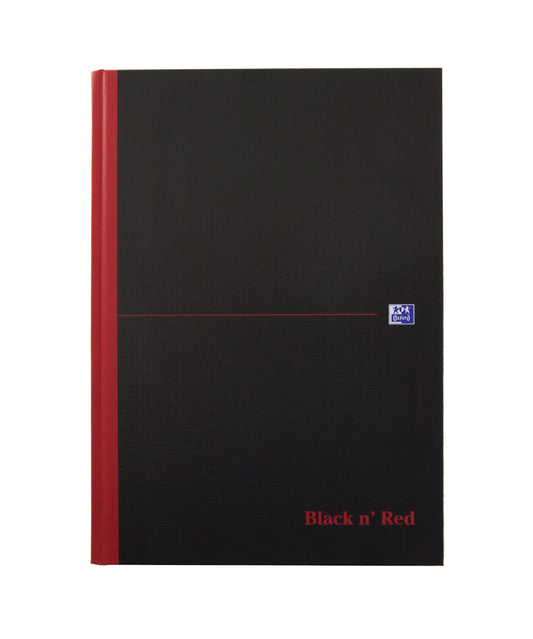 Oxford Black n' Red, A4 Notebook Hardcover, Casebound, Lined, 192 Page, 1 Notebook