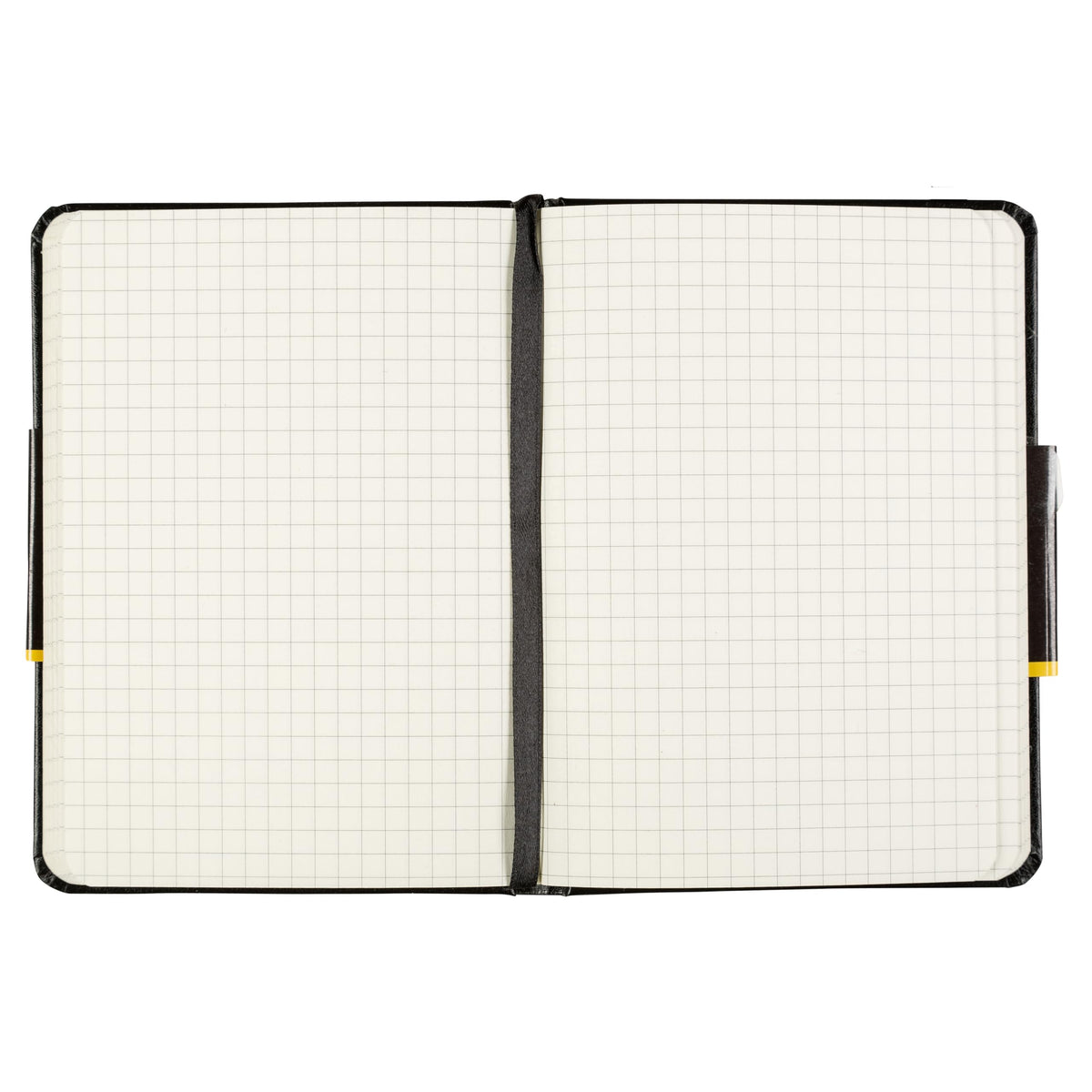 idena® DIN A6 Notebook 192 Pages 80 g/m², Square Ruled - Black 209282