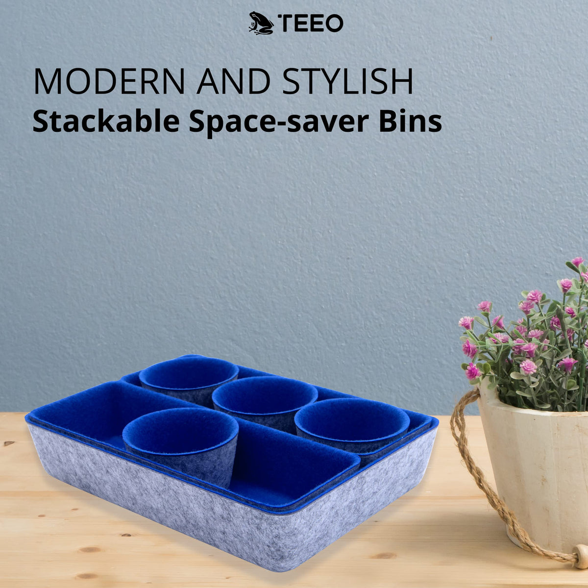 Teeo - Organizers for Drawers - Kitchen Drawer Organizers and Storage - Small Organizer Bins