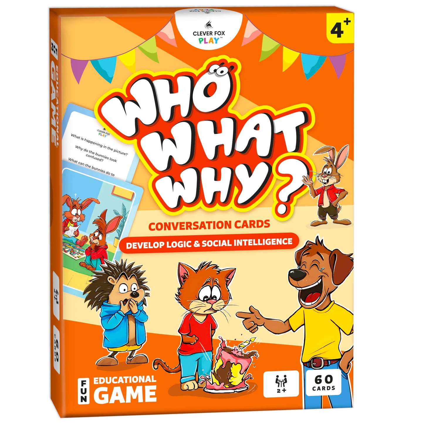 Who What Why Conversation Cards for Kids, Speech Therapy Materials, Ages 4+