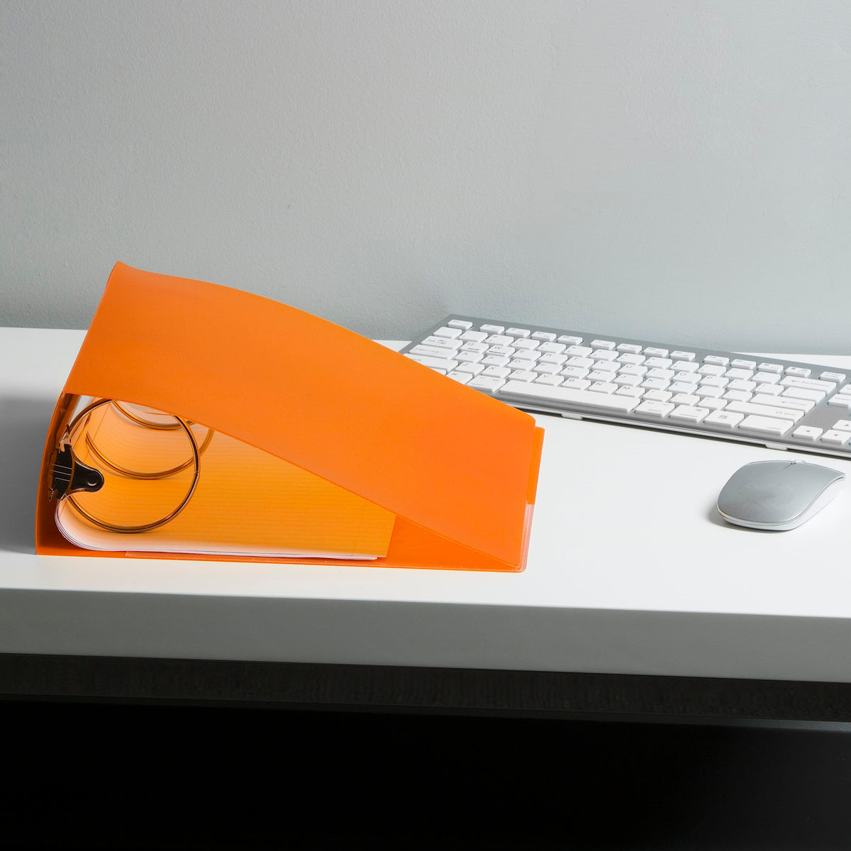 JAM PAPER Plastic 3 inch Binder - Orange 3 Ring Binder - Sold Individually