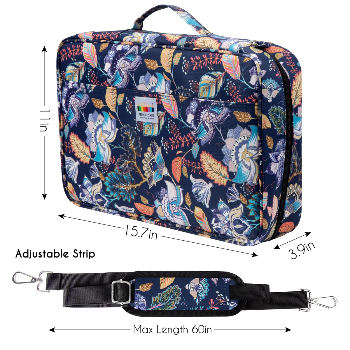 YOUSHARES Big Capacity Colored Pencil Case - 480 Slots large Pen Case Organizer with Multilayer