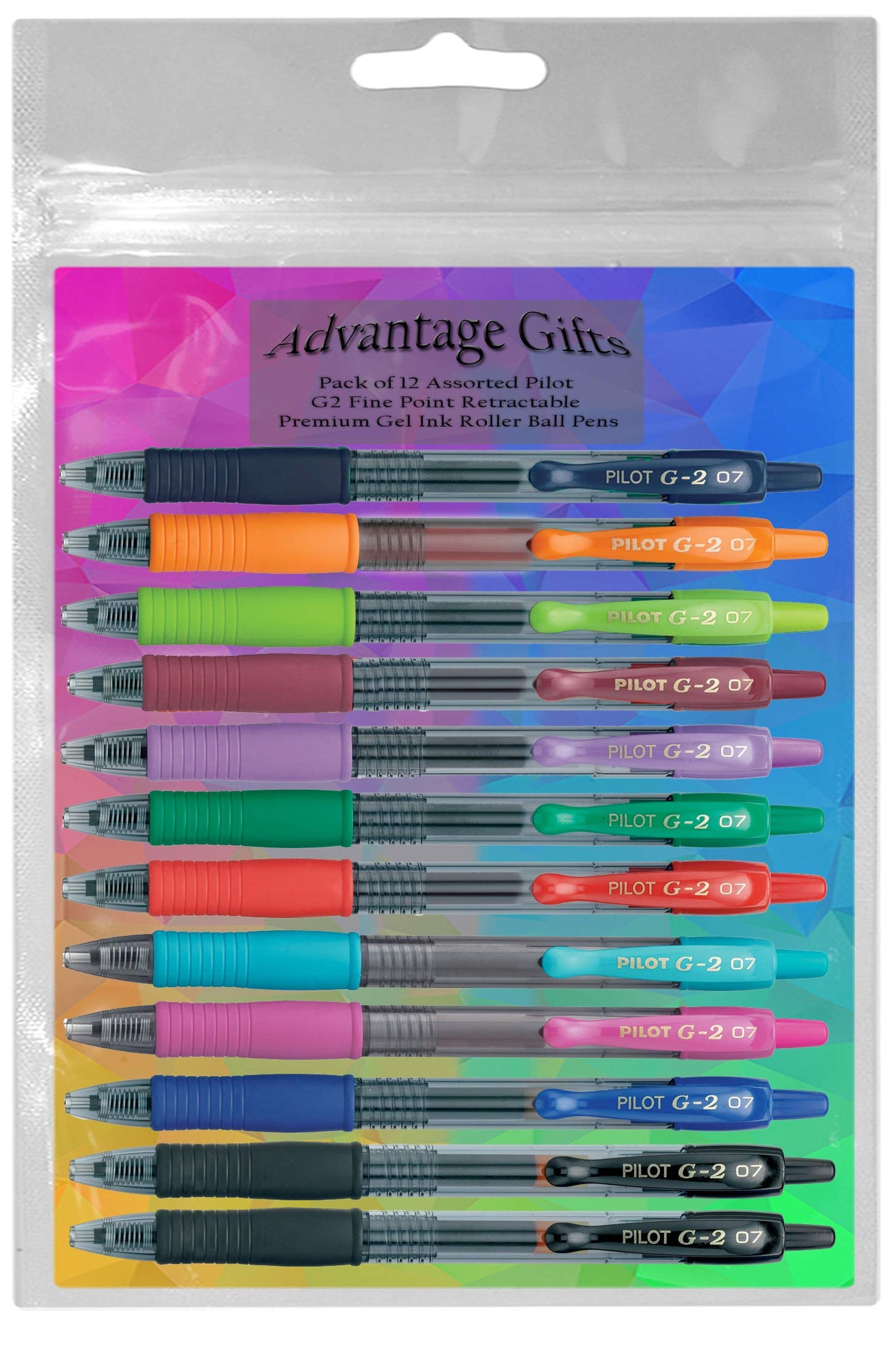 Advantage Gifts G2 Retractable Premium Gel Ink Roller Ball Pens Fine Point Fine Point (.7mm)