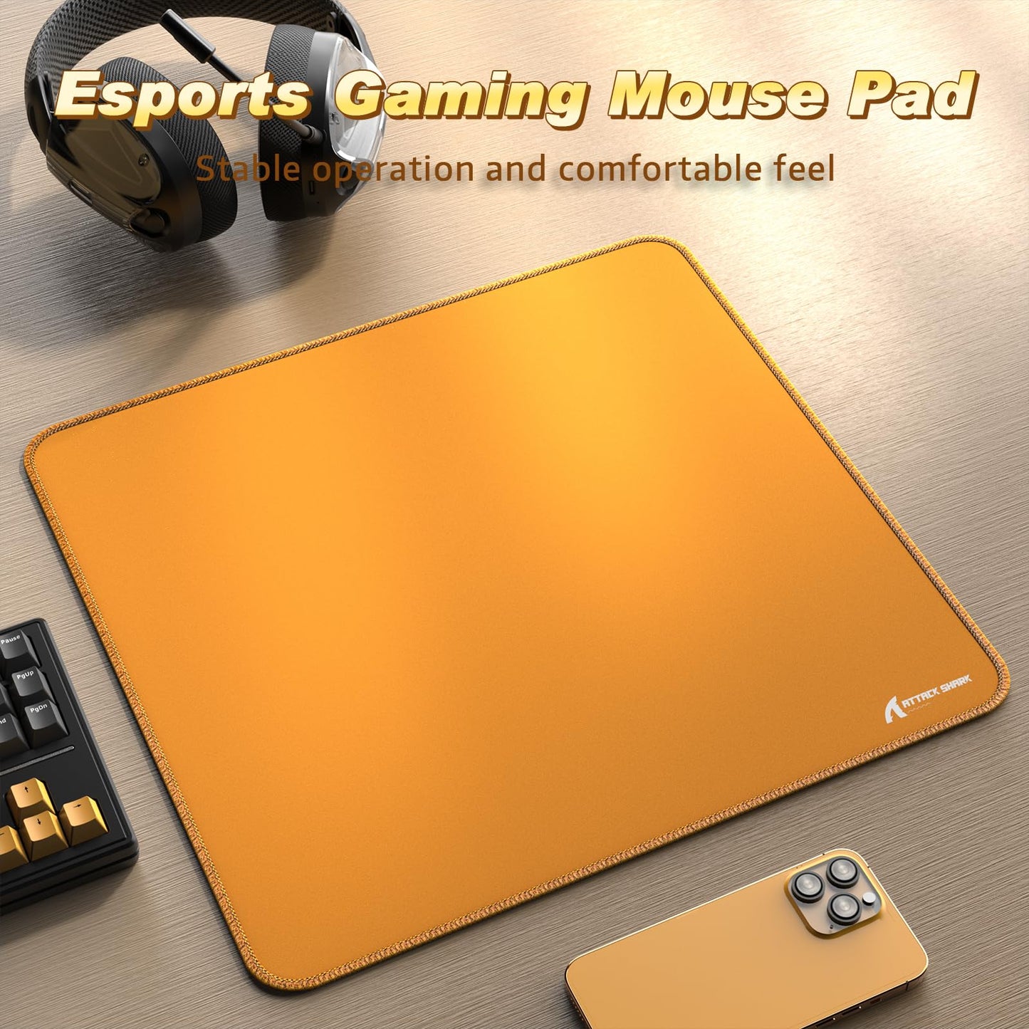 ATTACK SHARK CM02 Gaming Mouse Pad for Esports Speed Large Mouse mats for Desk Waterproof Surface