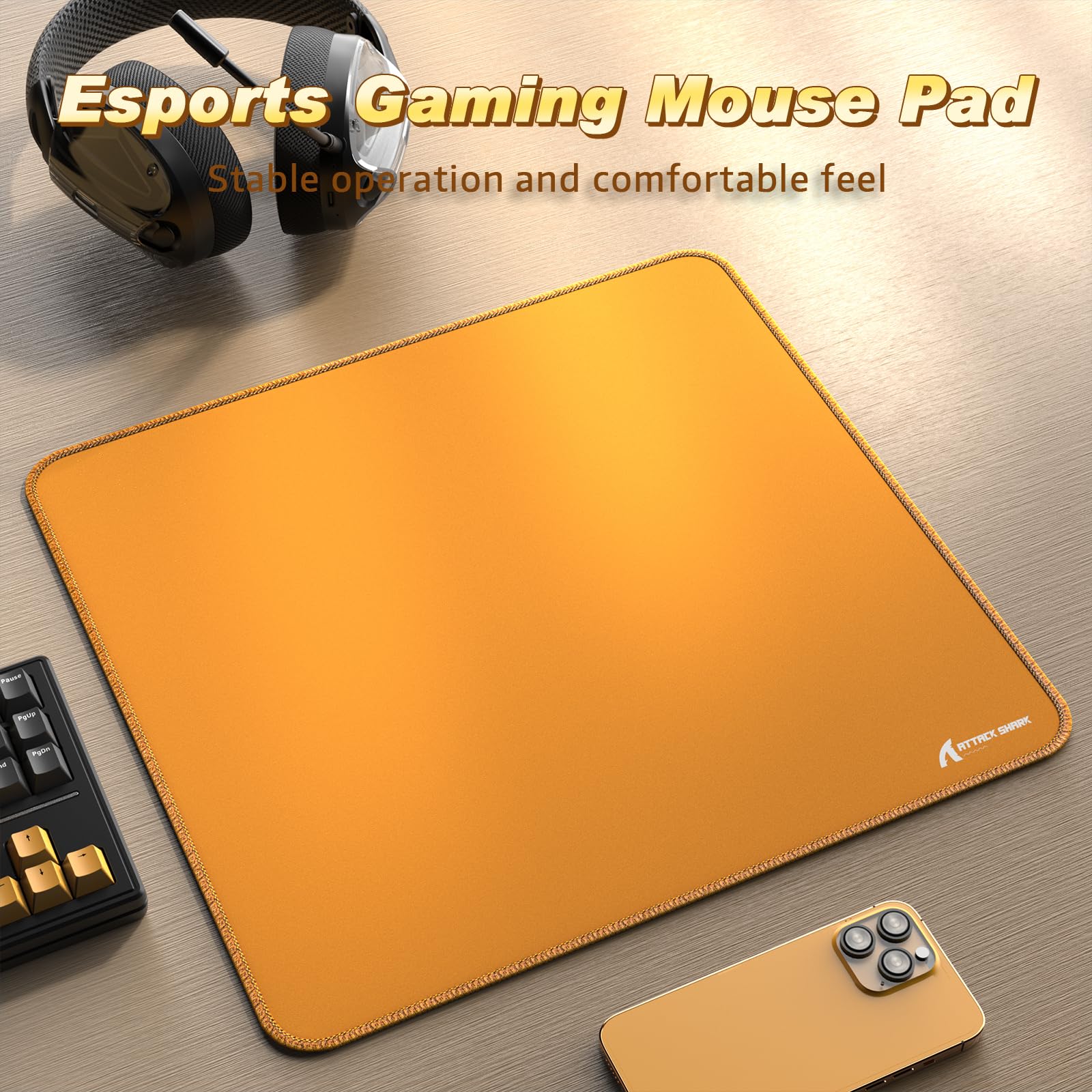 ATTACK SHARK CM02 Gaming Mouse Pad for Esports Speed Large Mouse mats for Desk Waterproof Surface