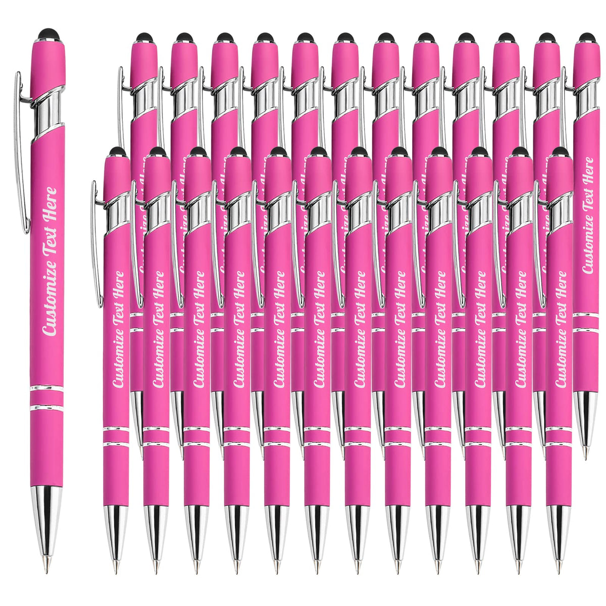Up to 500 Personalized Pens Bulk Custom Ballpoint Pens with Business Name Message Logo, Customized