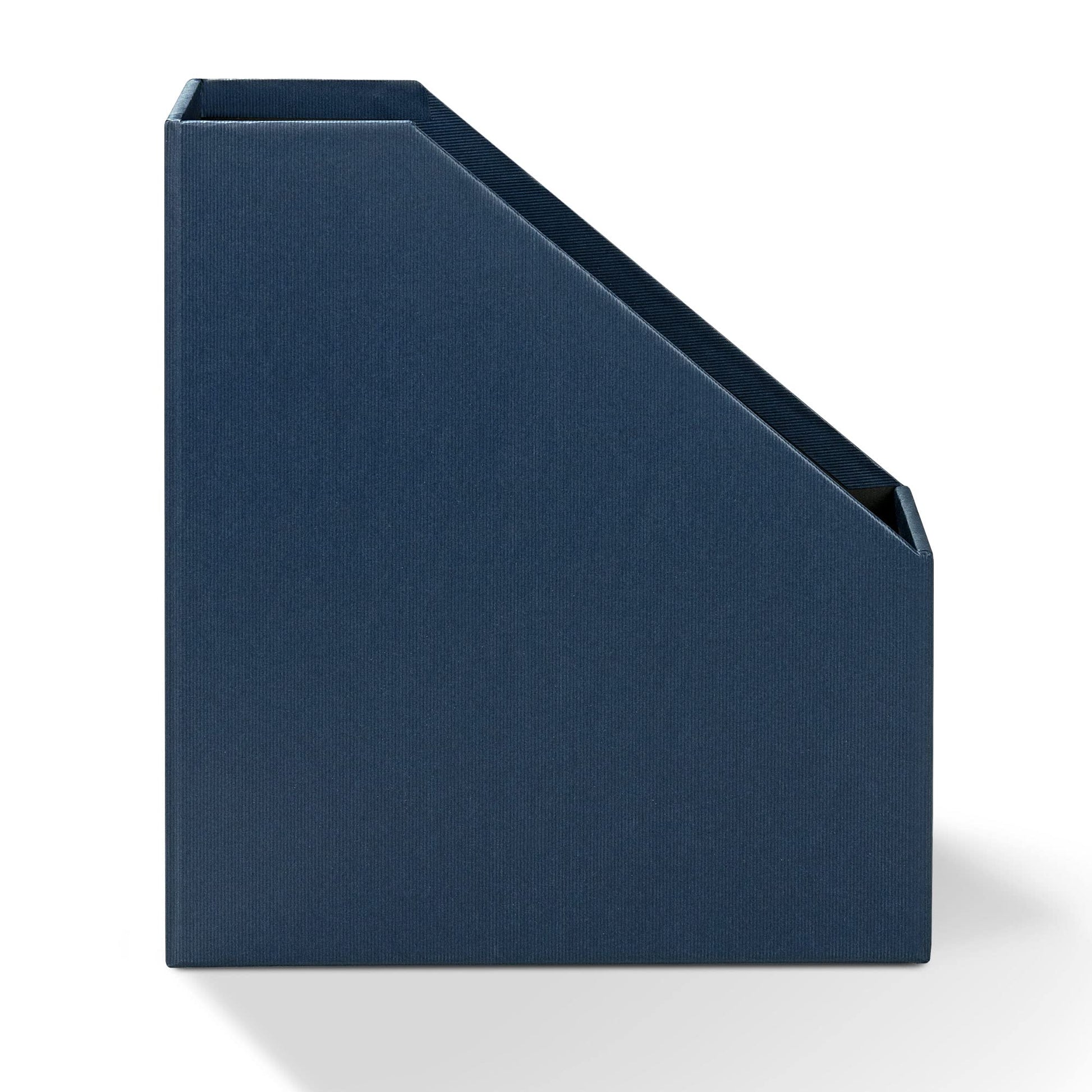 Rössler SOHO 115mm A4 Magazine Box with Handle and Index Holder - Navy Blue