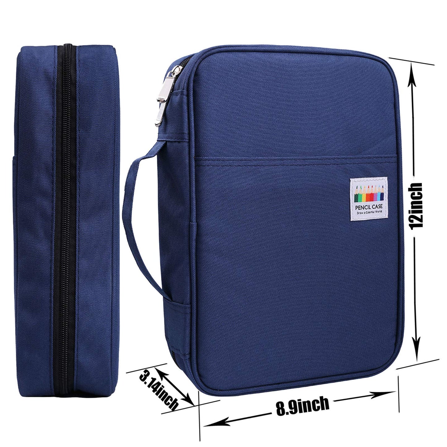 AYVANBER Colored Pencil Case 220 Slots Gel Pens Holder Waterproof Organizer Bag Portable Artist