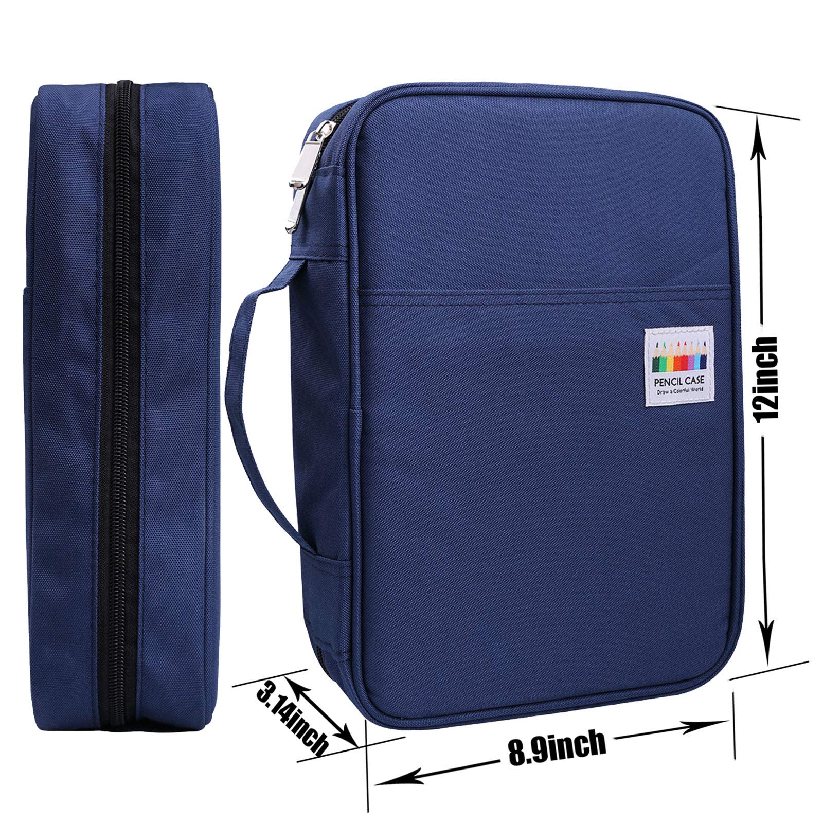 AYVANBER Colored Pencil Case 220 Slots Gel Pens Holder Waterproof Organizer Bag Portable Artist