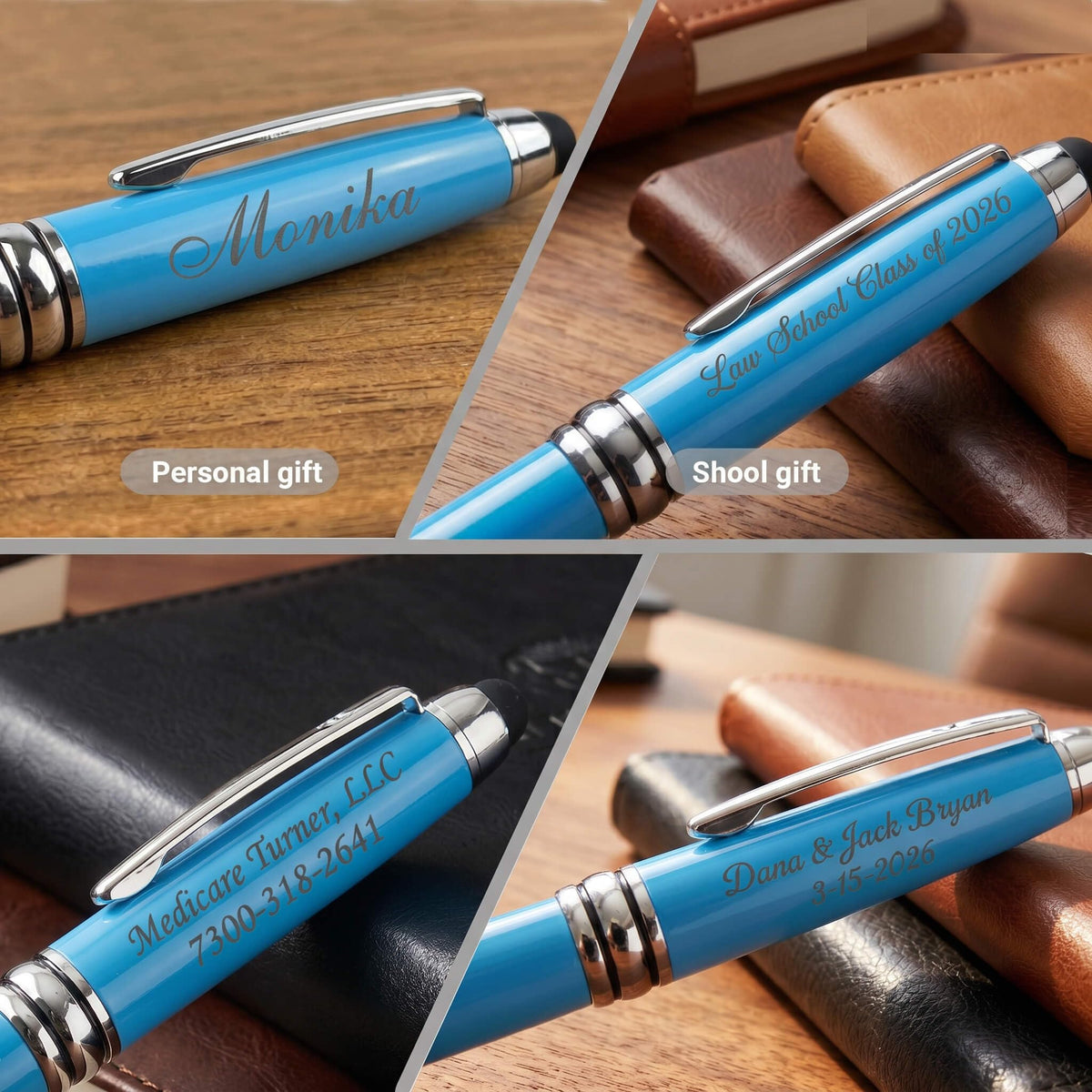 Custom Personal Office Pens-Gift for Business, Bank, Office, Hotel Lobbies