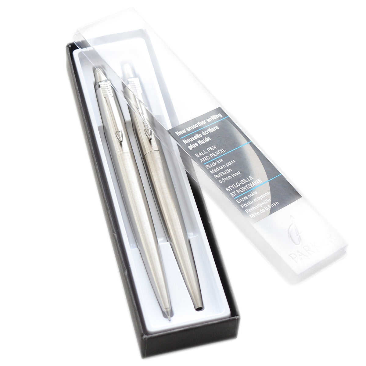 Parker JOTTER Stainless Steel set, Ballpoint pen and Mechanical Pencil (1741243)