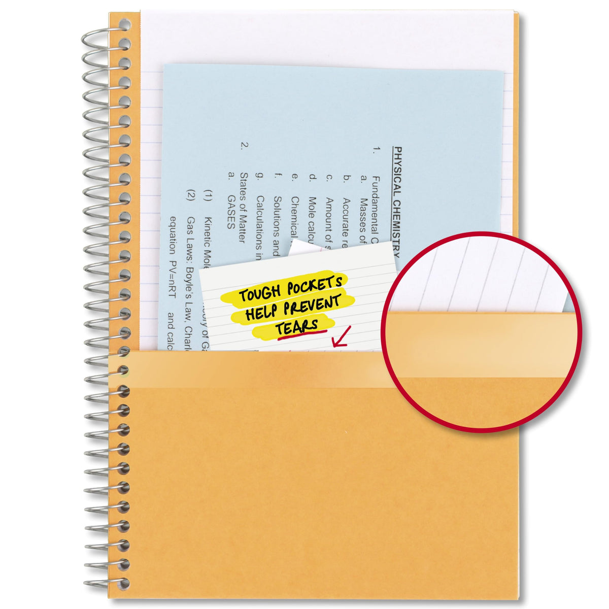 Five Star Spiral Notebook, 2 Subject, College Ruled Paper, 6" x 9-1/2", 80 Sheets, Fights Ink