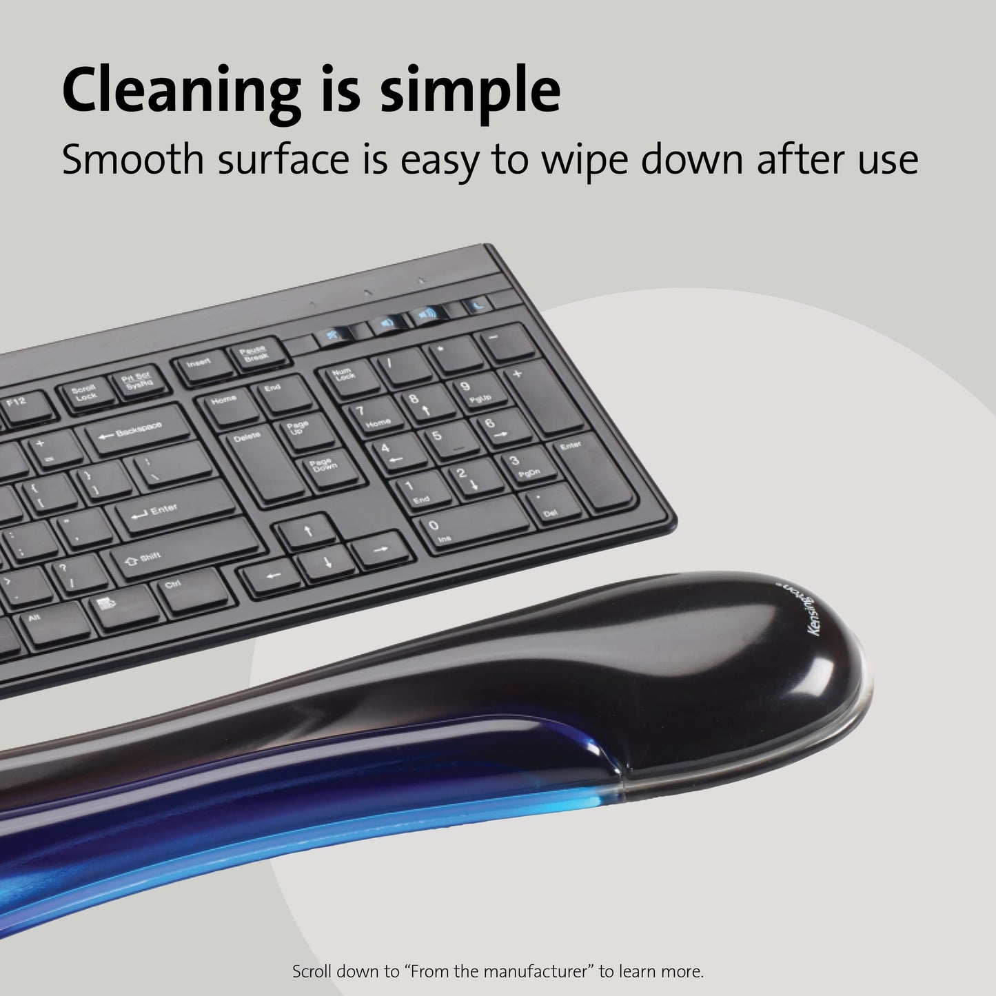 Kensington Duo Gel Keyboard Wrist Rest (K62397AM) Blue