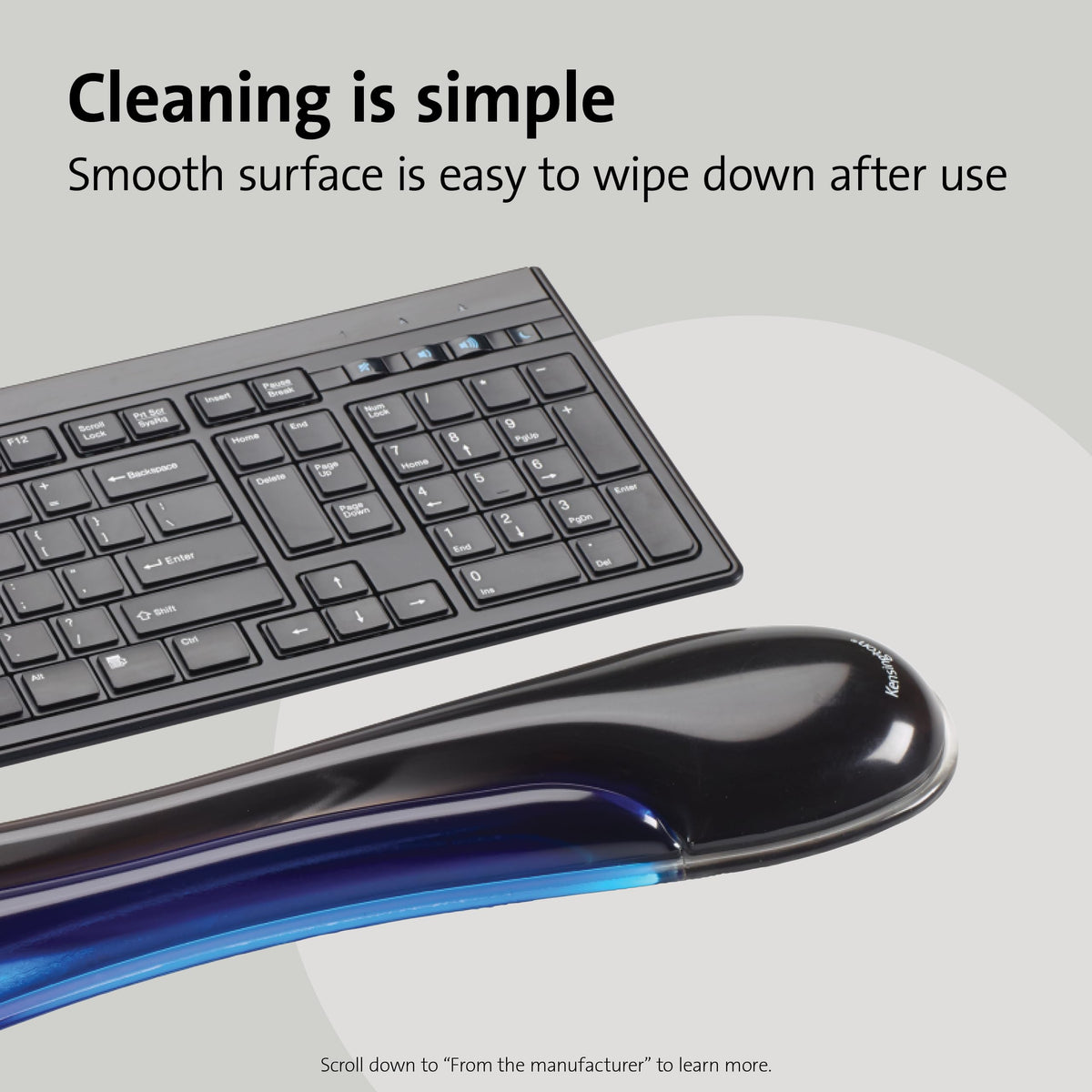 Kensington Duo Gel Keyboard Wrist Rest (K62397AM) Blue