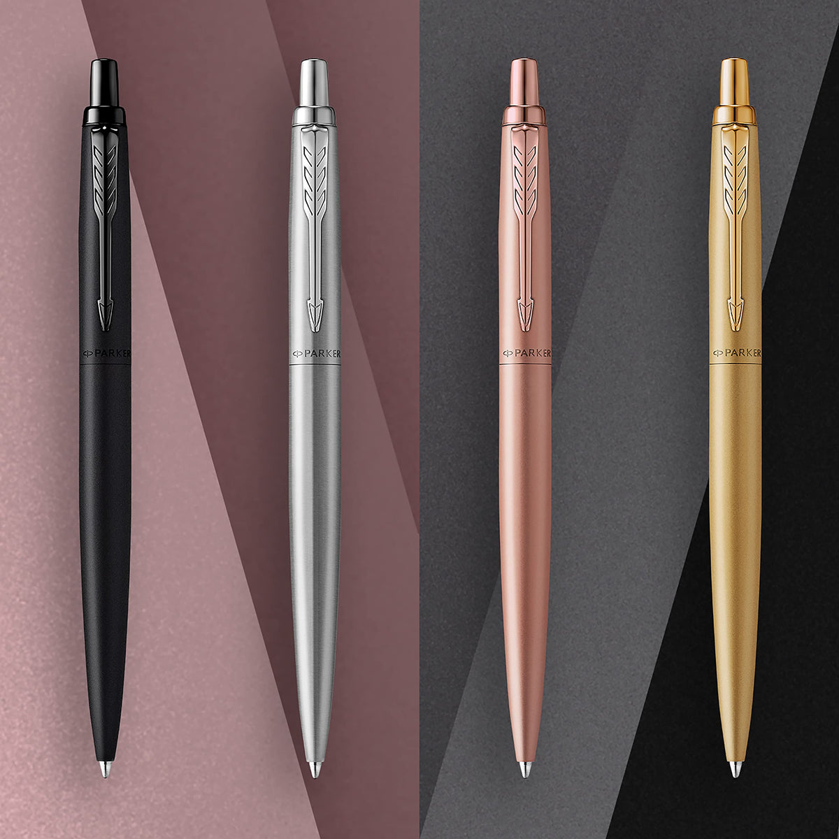 Parker Jotter XL Monochrome Collection, Stainless Steel, Medium Point, Ballpoint Pen with Blue Ink