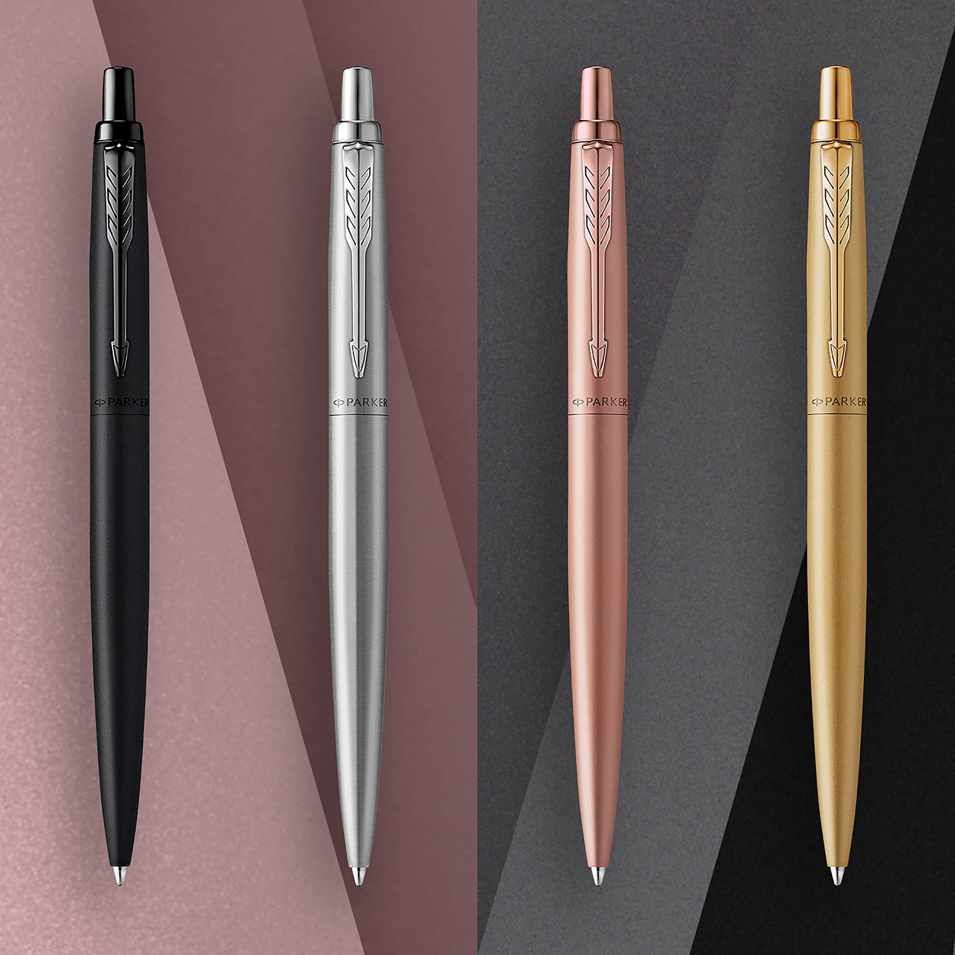 Parker Jotter XL Ballpoint Pen, Monochrome Matte Black, Medium Point, Blue Ink, Gift Box - Smooth