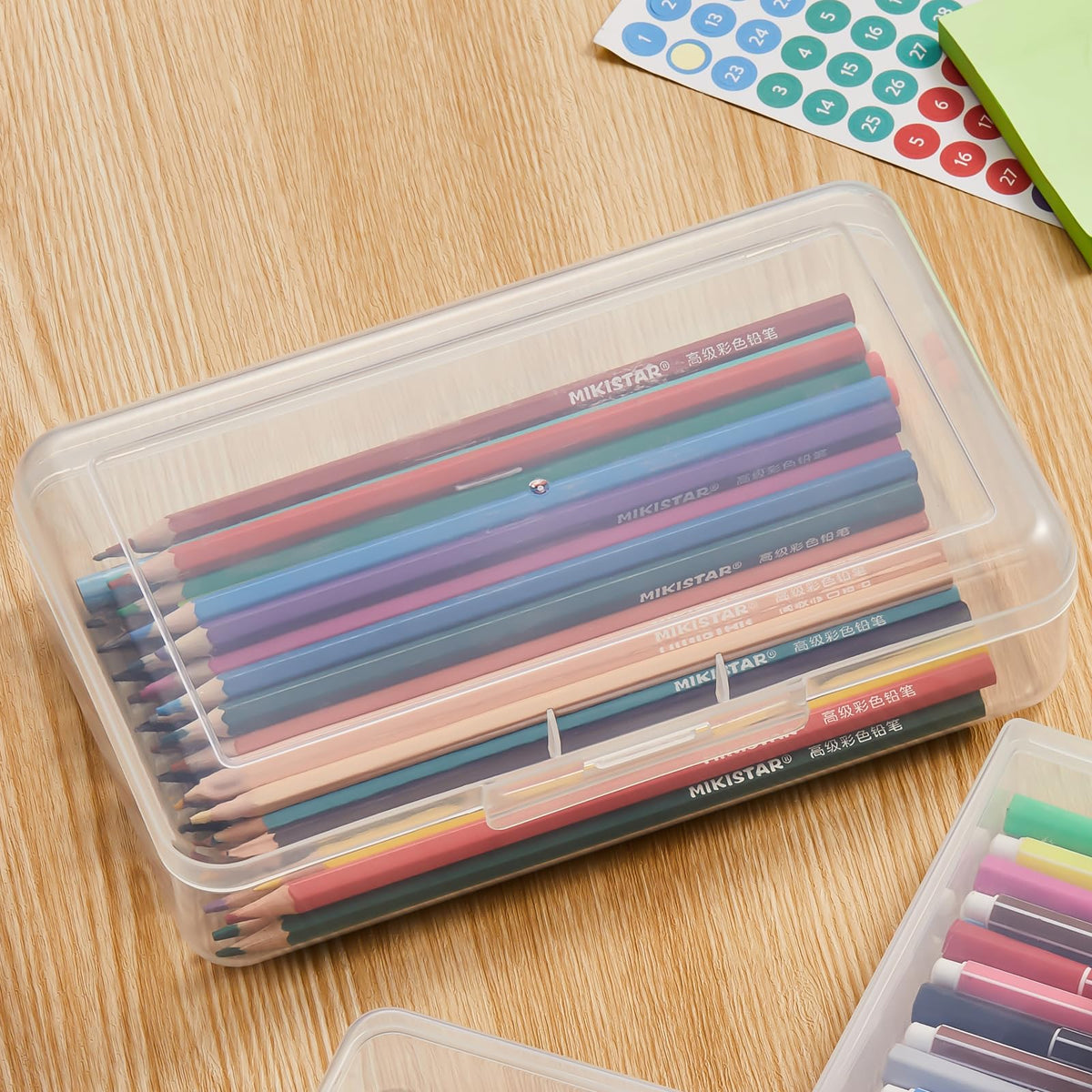 4 Pack Rectangular Clear Plastic Storage Containers, 8x4.7x2.3 inch
