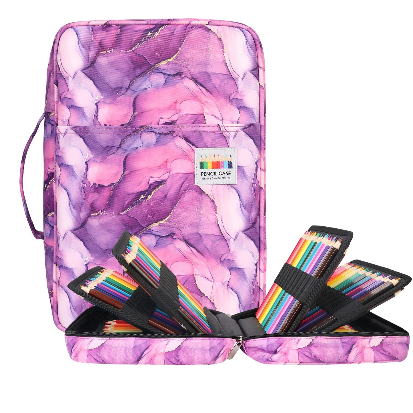 BOMKEE Large Capacity Pencil Case for Adults, 304 Slots Pen Case School Pencil Case Multi
