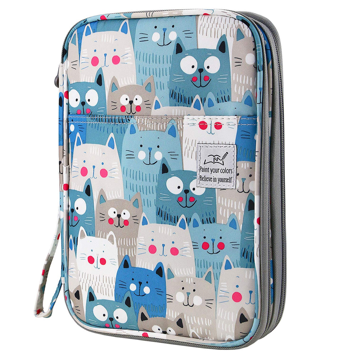 YOUSHARES 192 Slots Colored Pencil Case, Large Capacity Pencil Holder Pen Organizer Bag with Zipper
