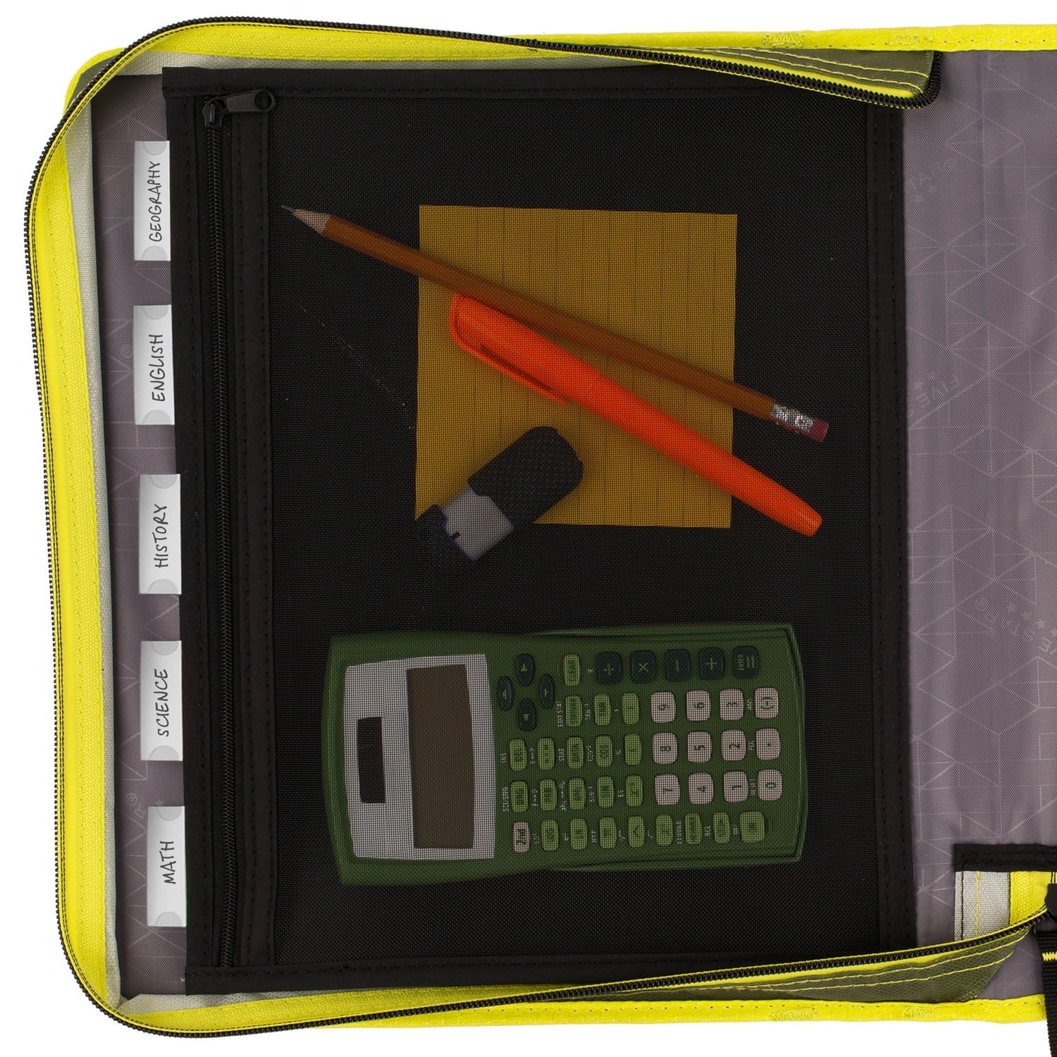 Five Star Zipper Binder, 2 Inch 3-Ring Binder with Round Rings, Expansion Panel and 5-Tab Expanding