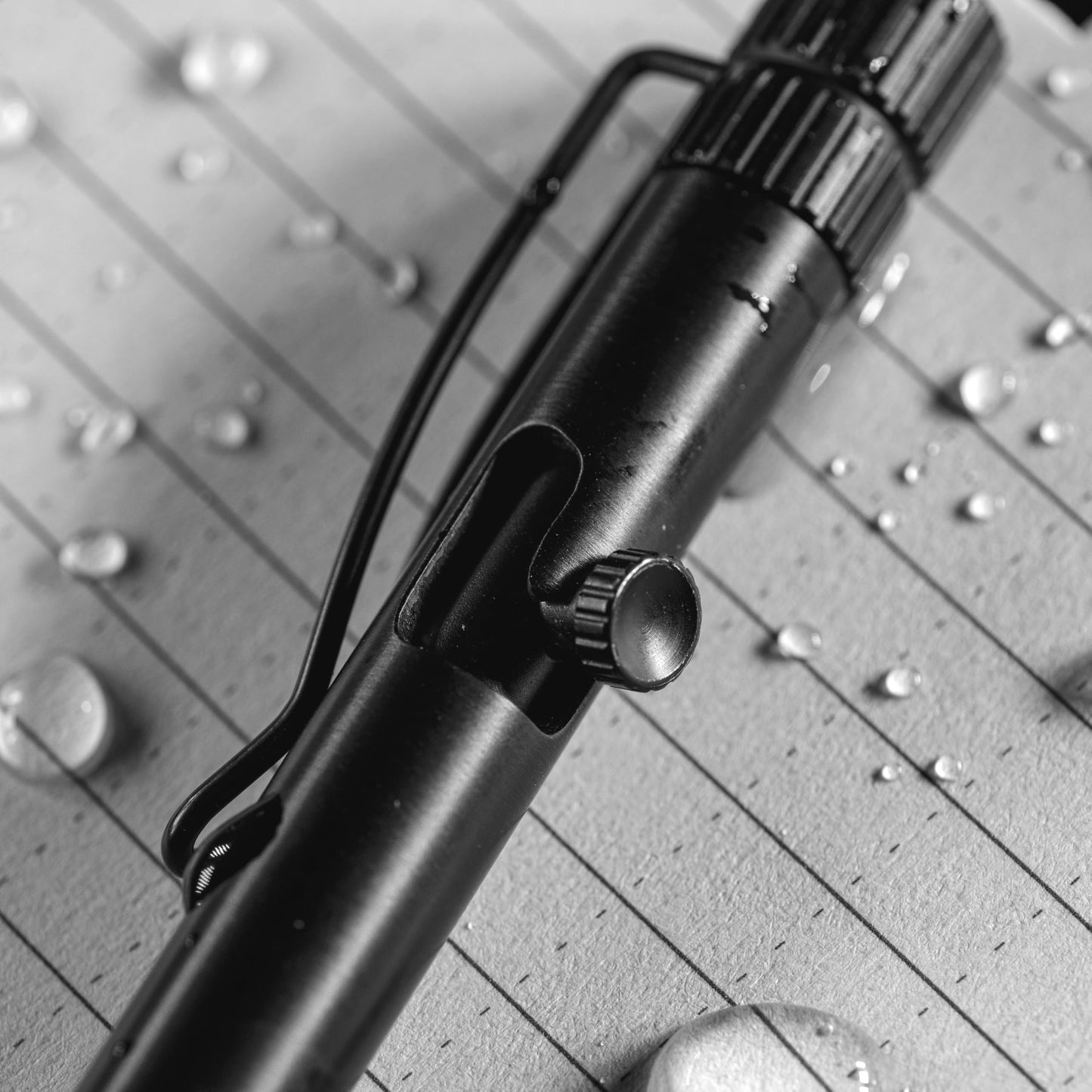 Rite in the Rain Weatherproof Bolt-Action Matte Black Metal Pen, Black Ink (No. BK16)
