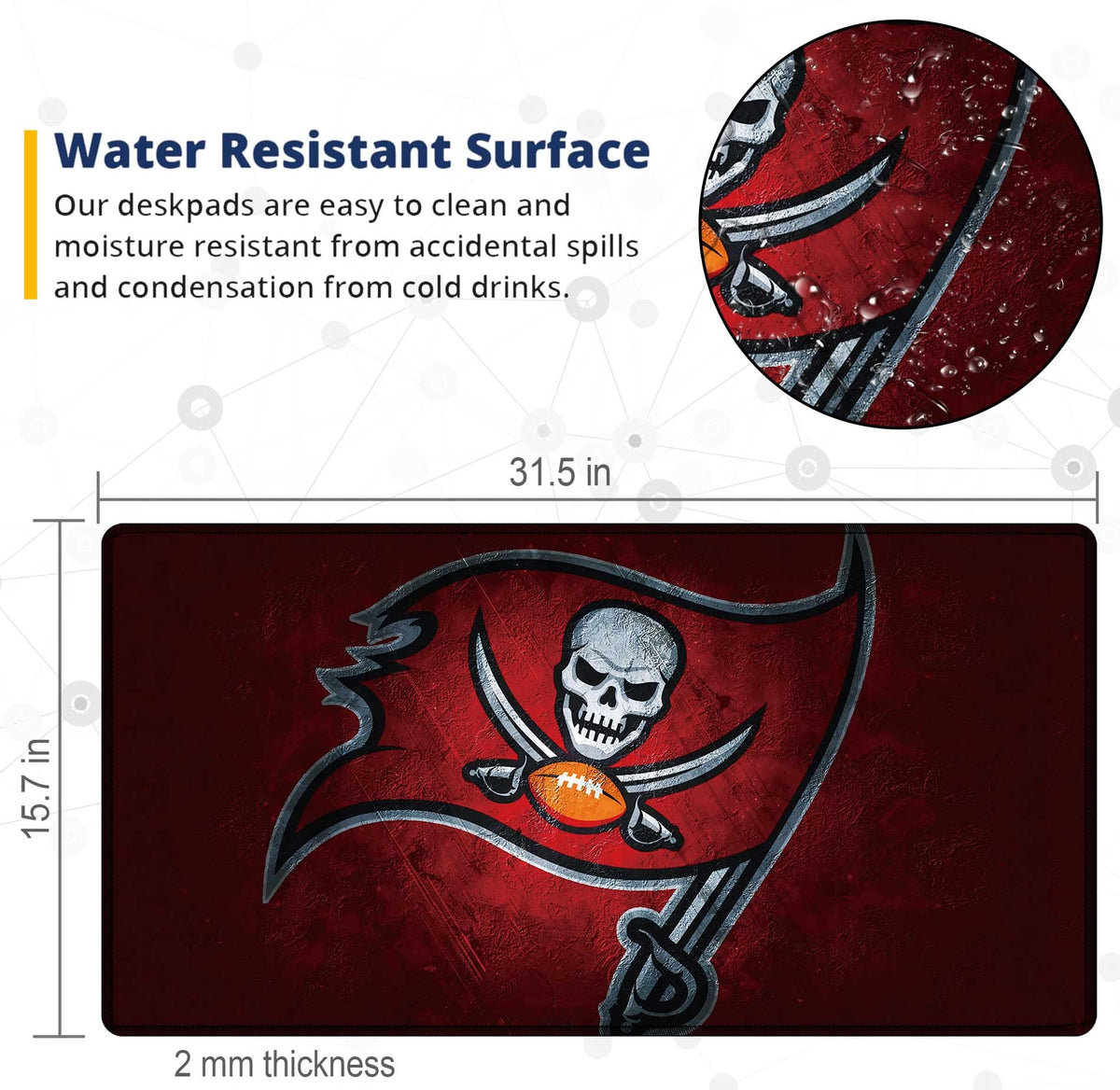 Large Mouse Pad Desk Mat for Home Office, Gaming Mousepad Extended Desk pad - Computer Keyboard