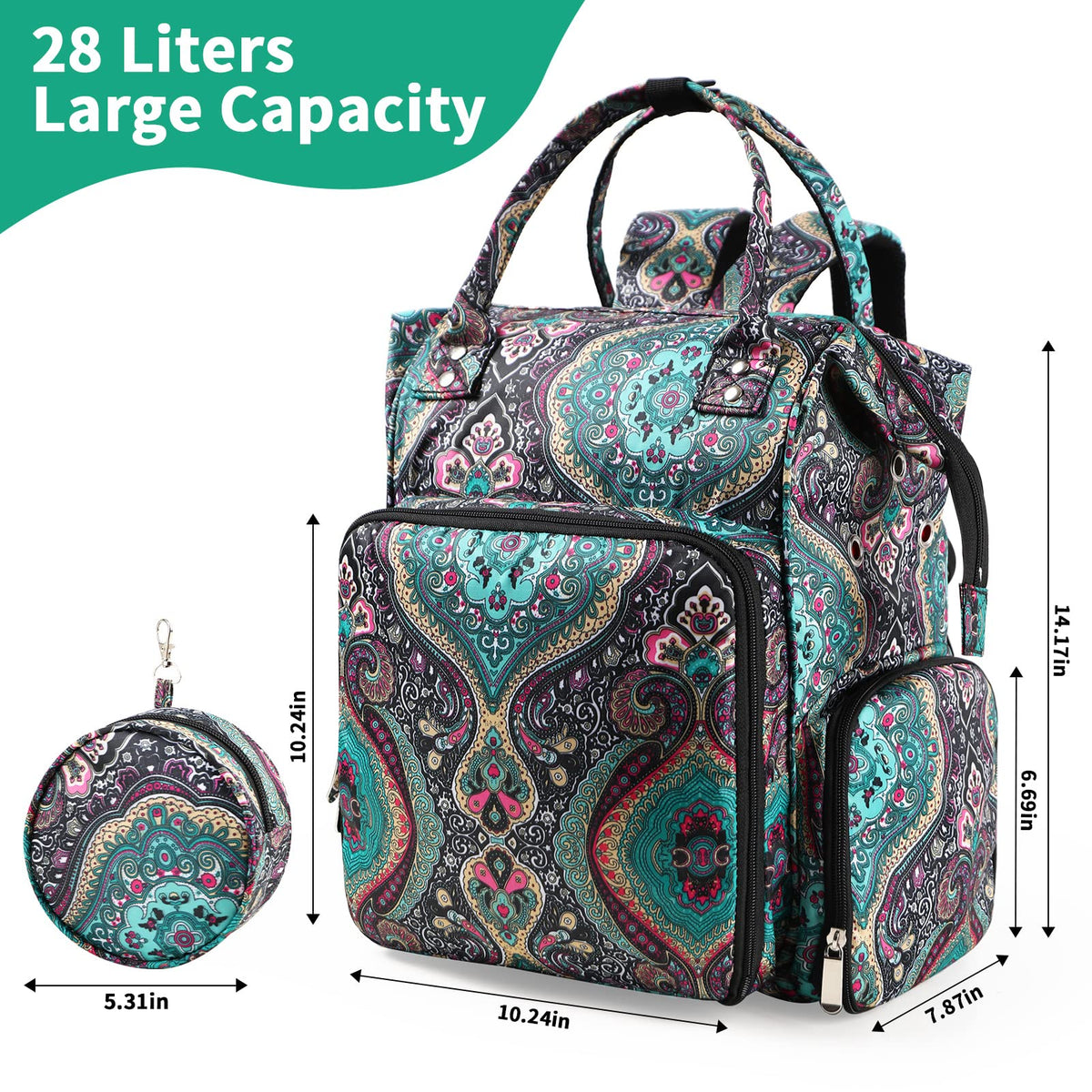 KOKNIT crochet bag,knitting Backpack and Tote Bag Storage Bag Large capacity Yarn Storage Organizer