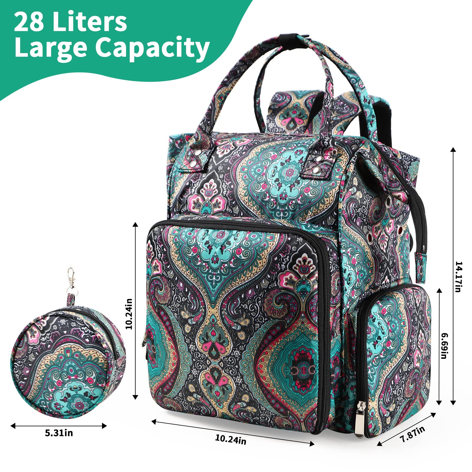 KOKNIT crochet bag,knitting Backpack and Tote Bag Storage Bag Large capacity Yarn Storage Organizer