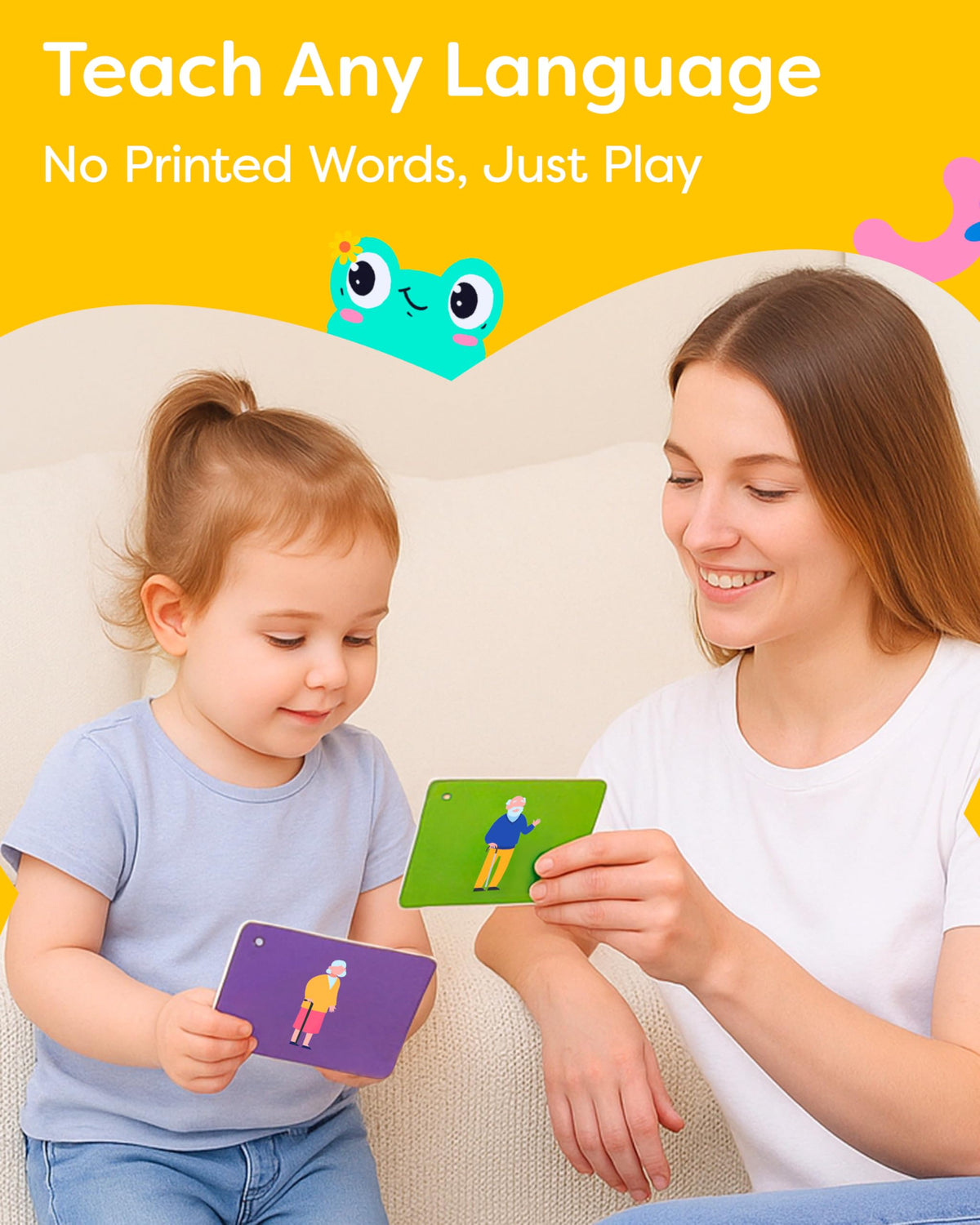 100 First Words Flash Cards - High Contrast Picture Flashcards