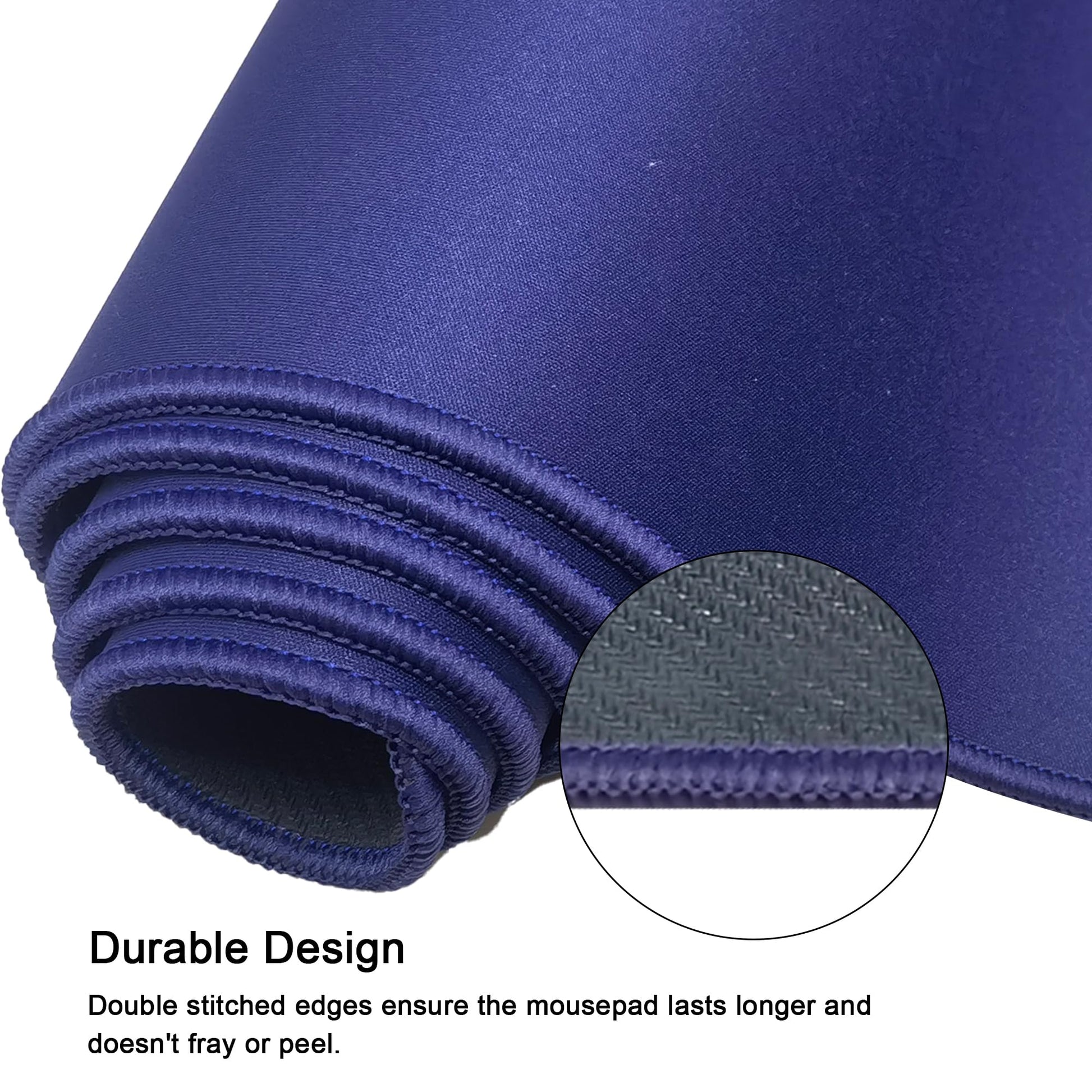 ICONIC - PRO PC GEAR XXL Extended Gaming Mouse Pad/Mat 40"x18"(Navy Blue) - Large & Wide Desk Cloth
