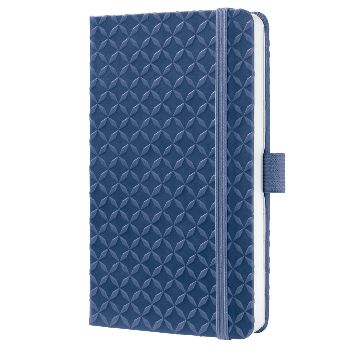 Sigel Jolie Style Notebook with Elastic Closure, Indigo Blue, A6 Pocket Size (SGJ1A6-BL)