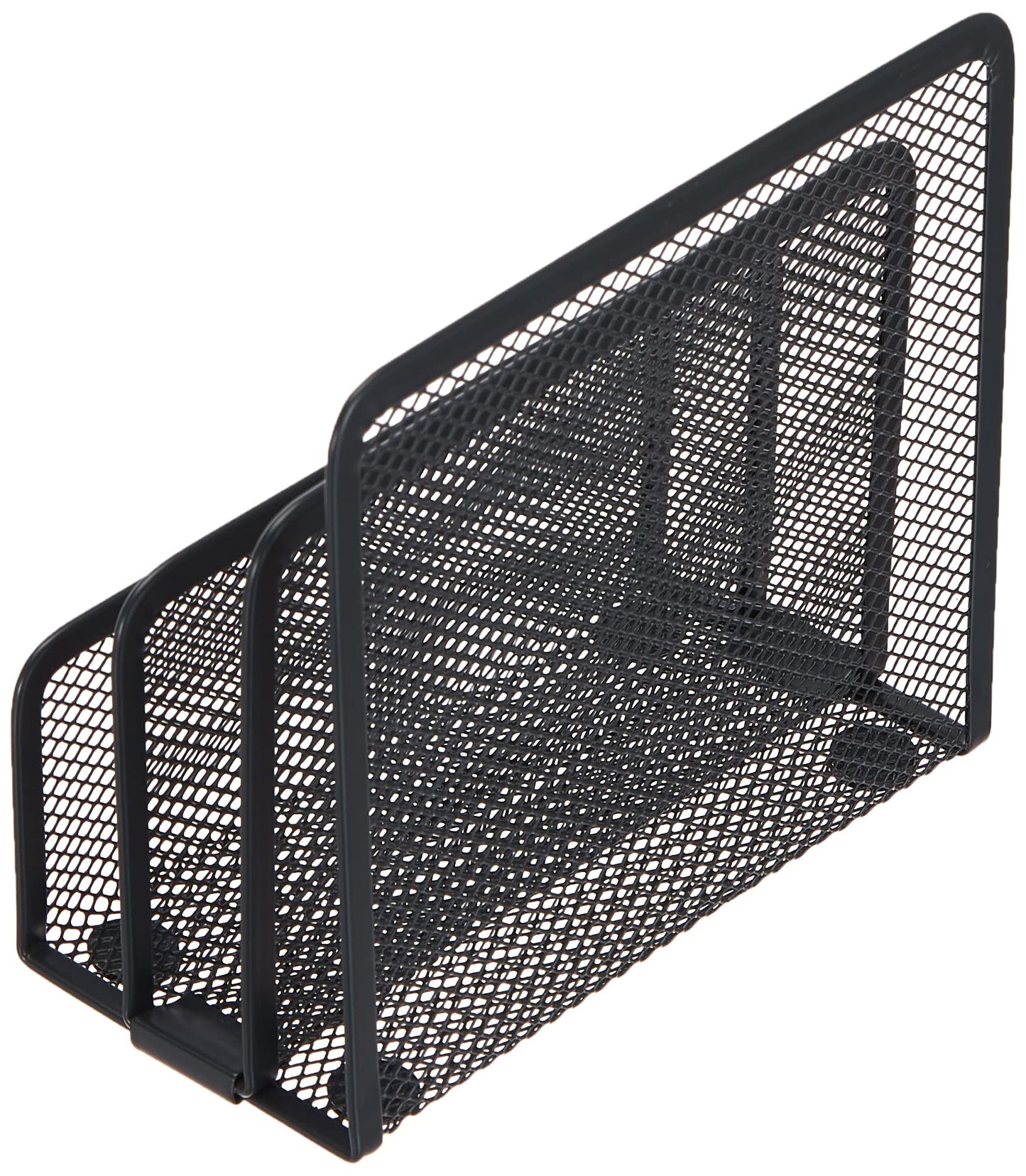 Zeller Letter Holder 17x8x13,5cm in Anthracite, Bamboo 17,2x8,3x13,5cm
