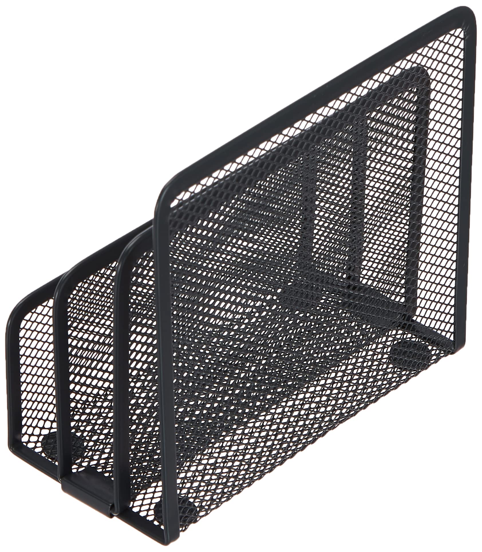 Zeller Letter Holder 17x8x13,5cm in Anthracite, Bamboo 17,2x8,3x13,5cm