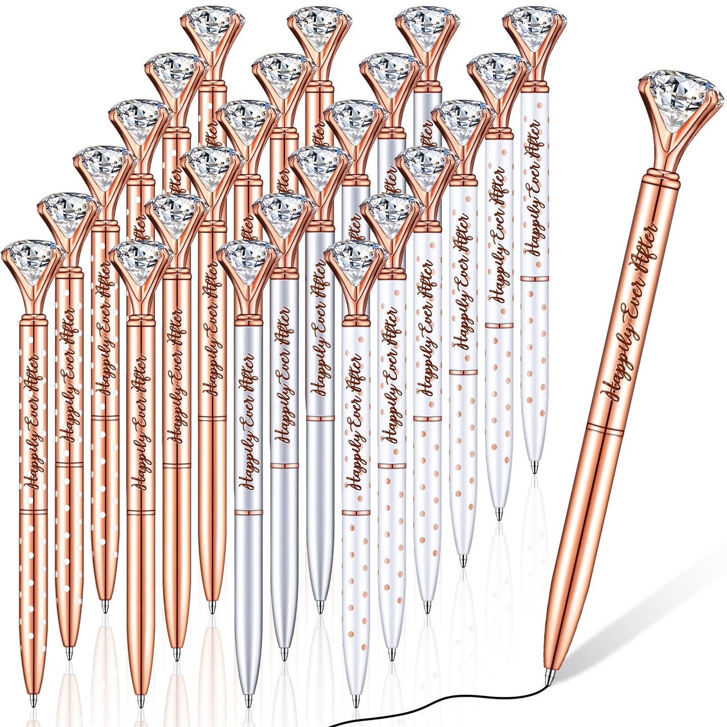 Yexiya 24 Pcs Bridal Shower Gifts Wedding Diamond Pens for Guests