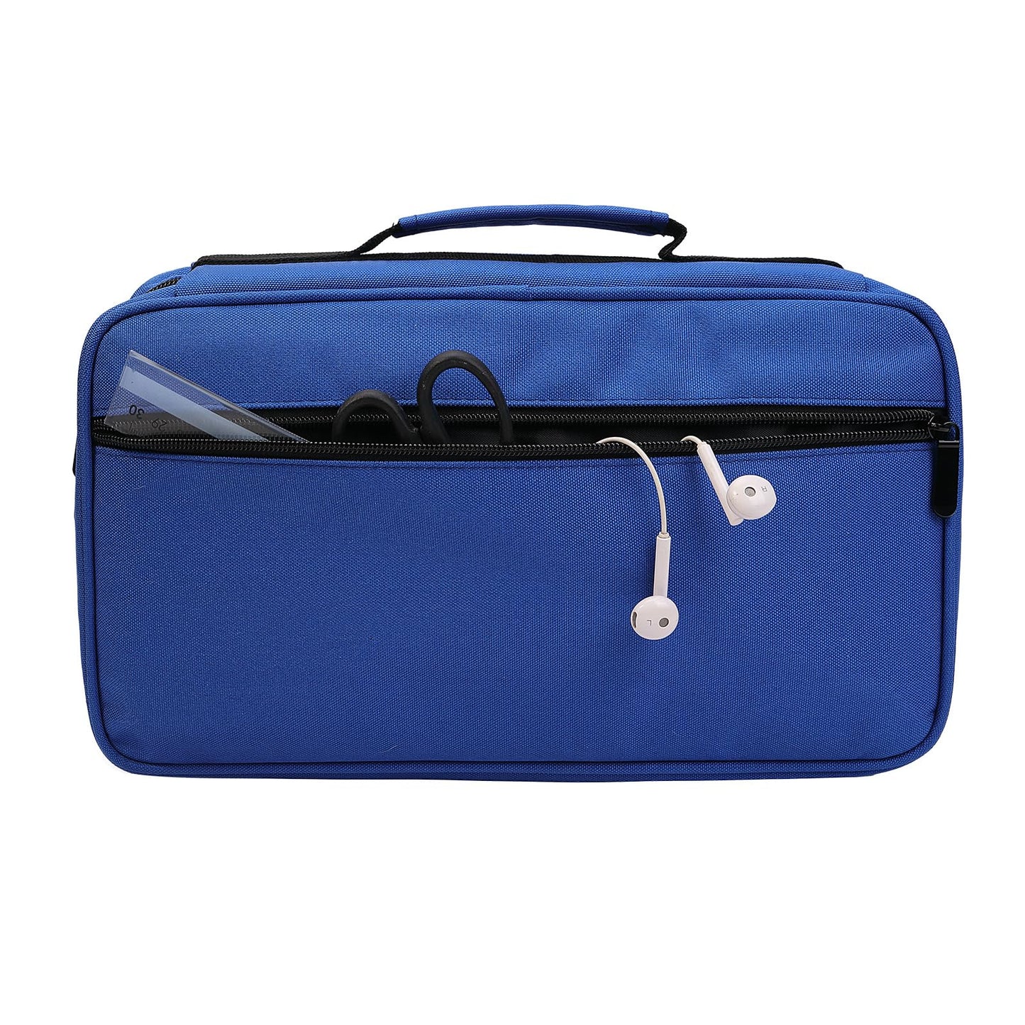 BOMKEE 60 Slots Marker Organizer Case, Large Pencil Pouch for 60 Markers Big Capacity Pen Holder